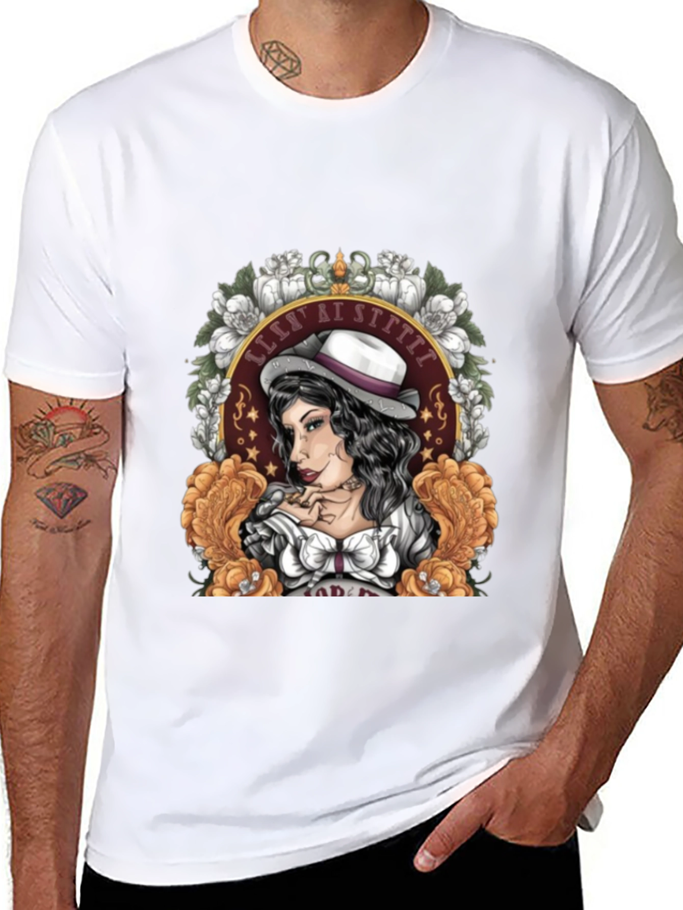 Retro Tattoo Style Graphic T-Shirt