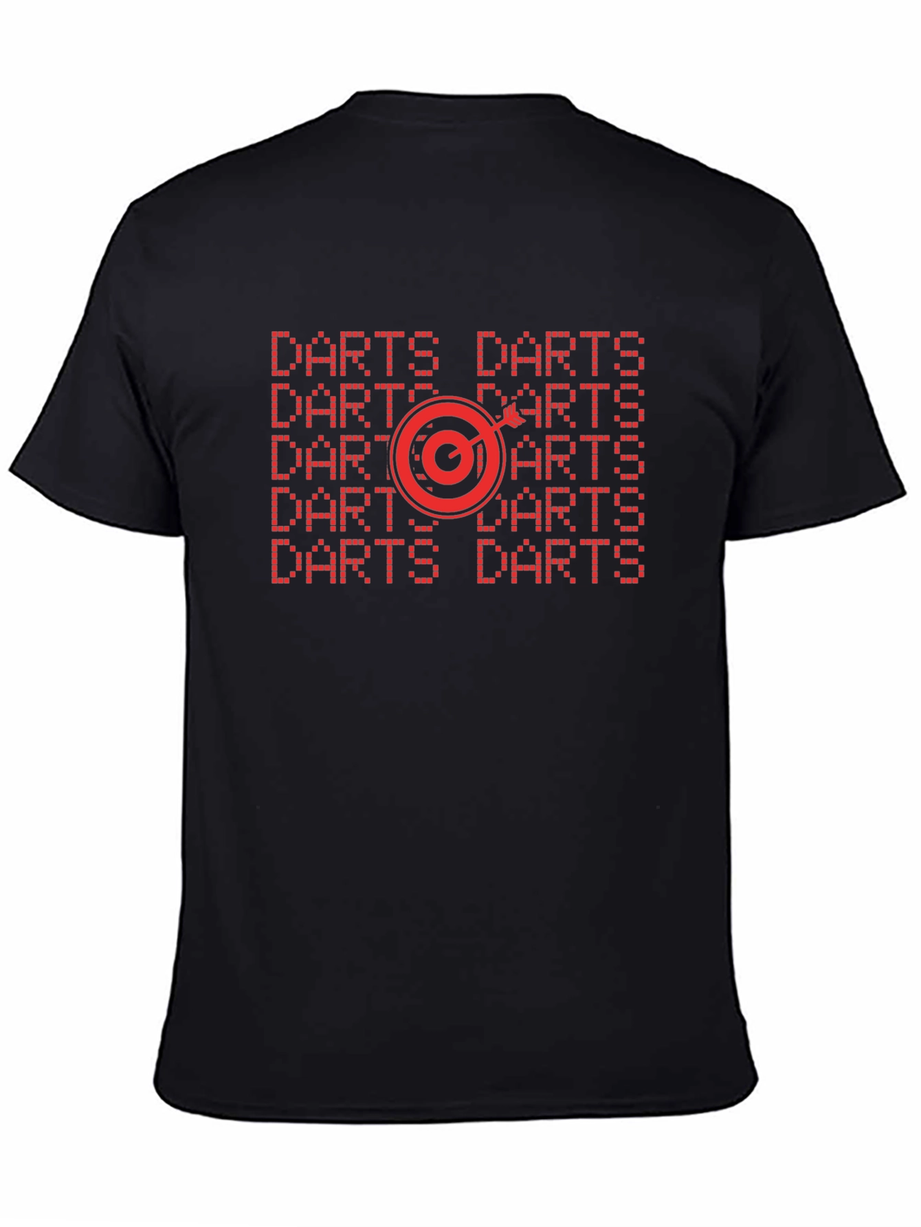 Darts Graphic Tee - Target Design Black Shirt