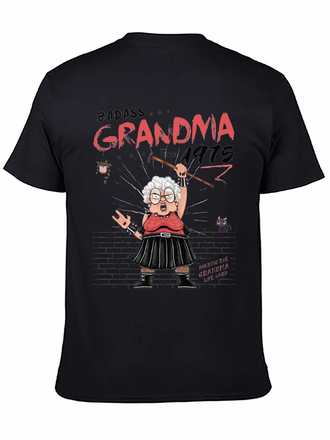 Badass Grandma T-Shirt - Rocker Style
