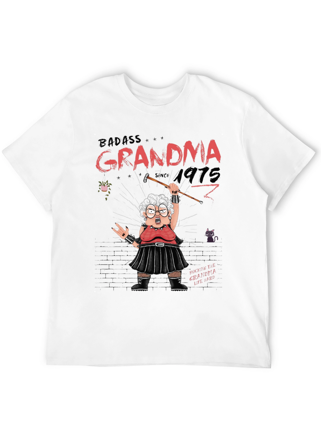 Badass Grandma T-Shirt - Rocker Style