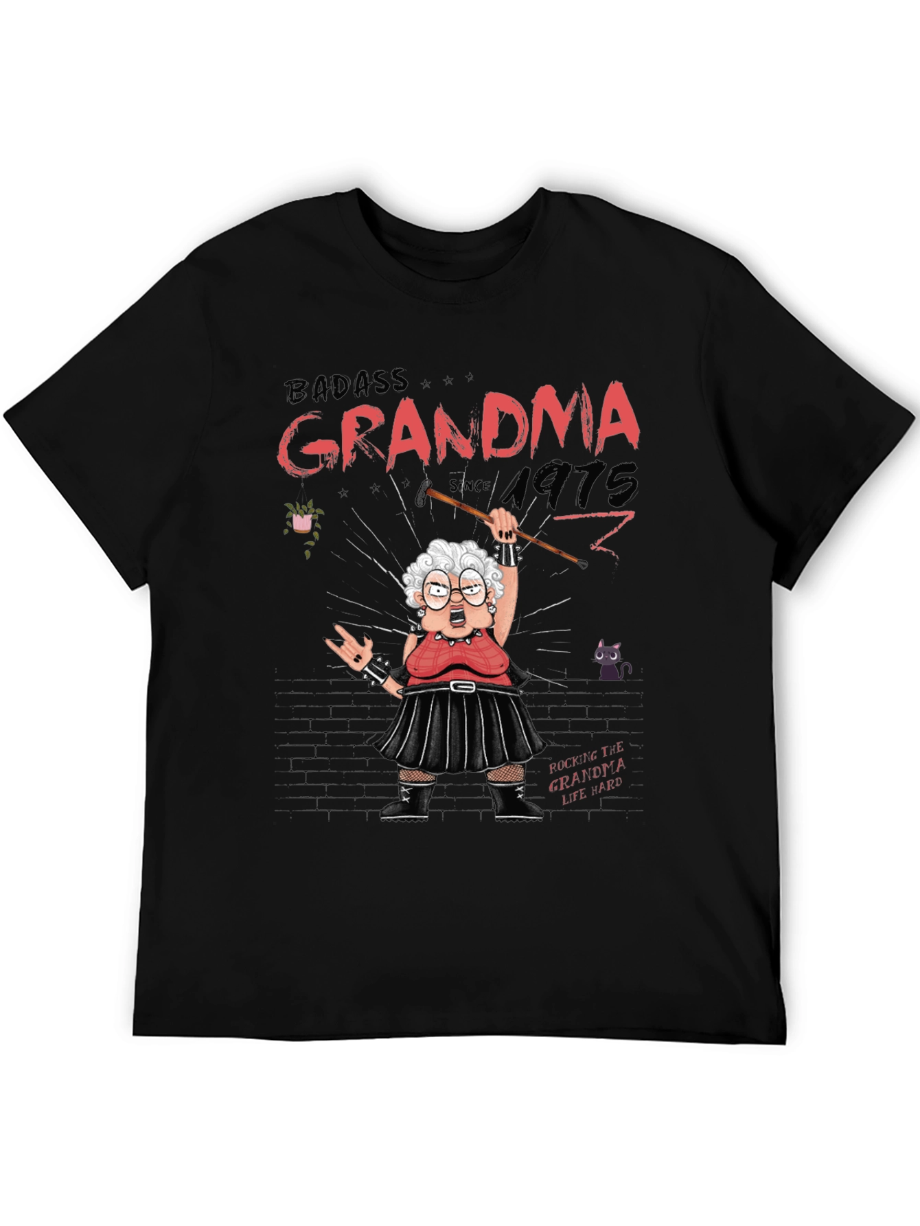 Badass Grandma T-Shirt - Rocker Style