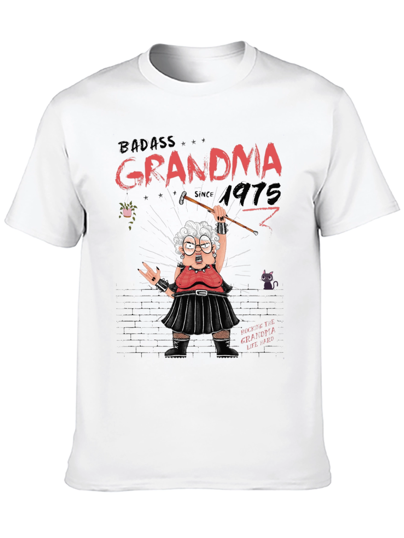 Badass Grandma T-Shirt - Rocker Style