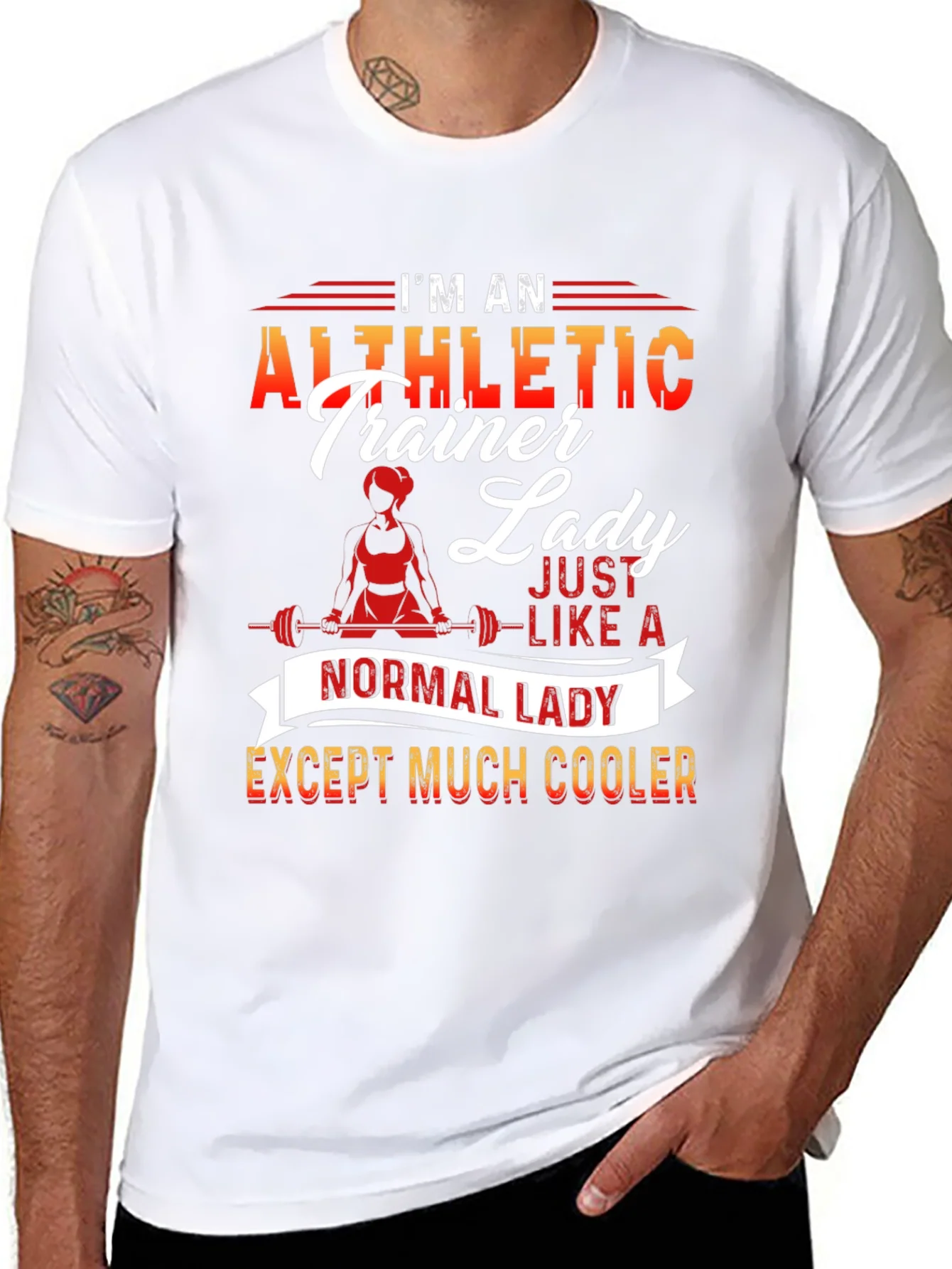 Athletic Trainer Lady T-Shirt - Cool and Unique Design
