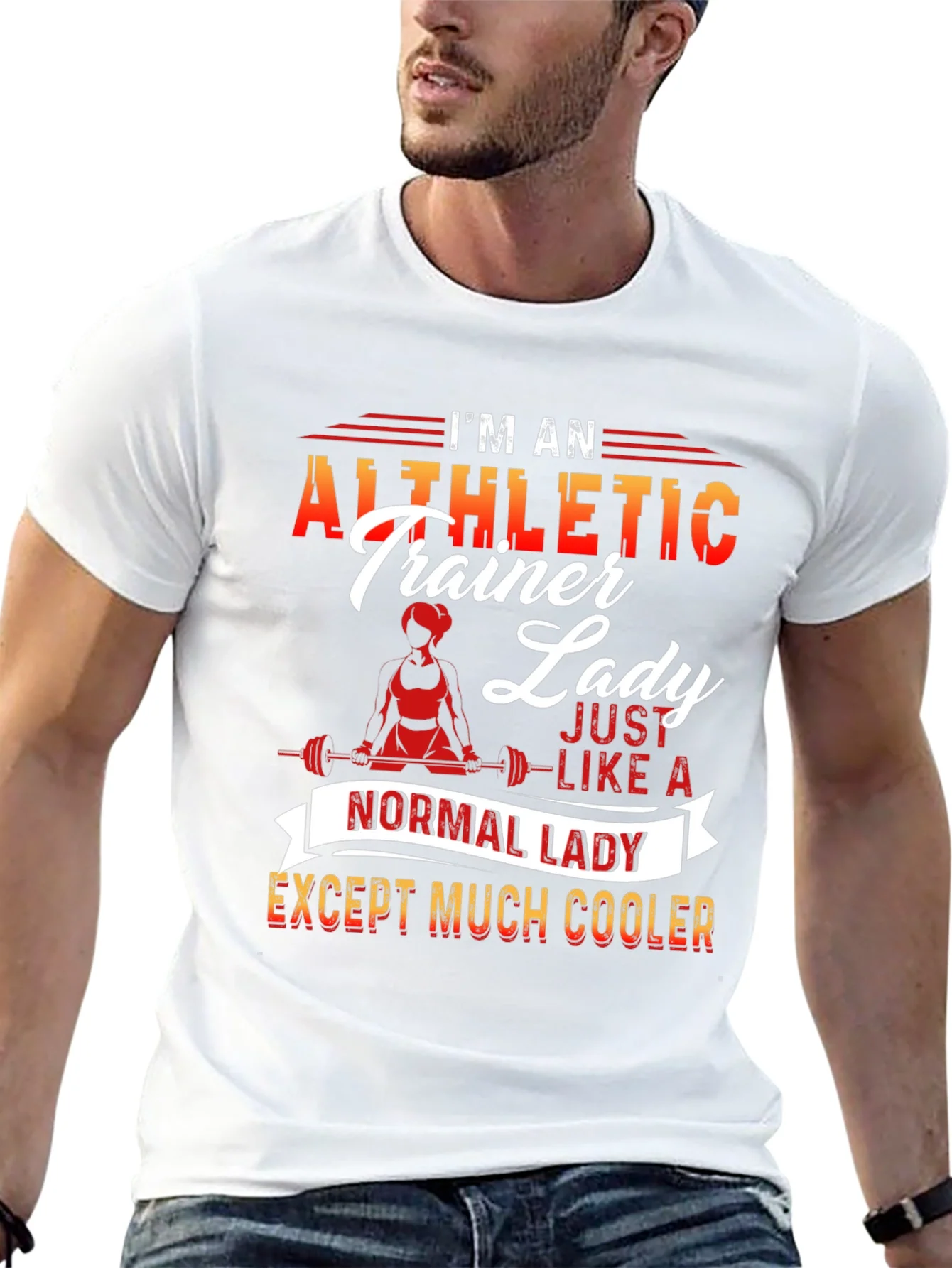 Athletic Trainer Lady T-Shirt - Cool and Unique Design