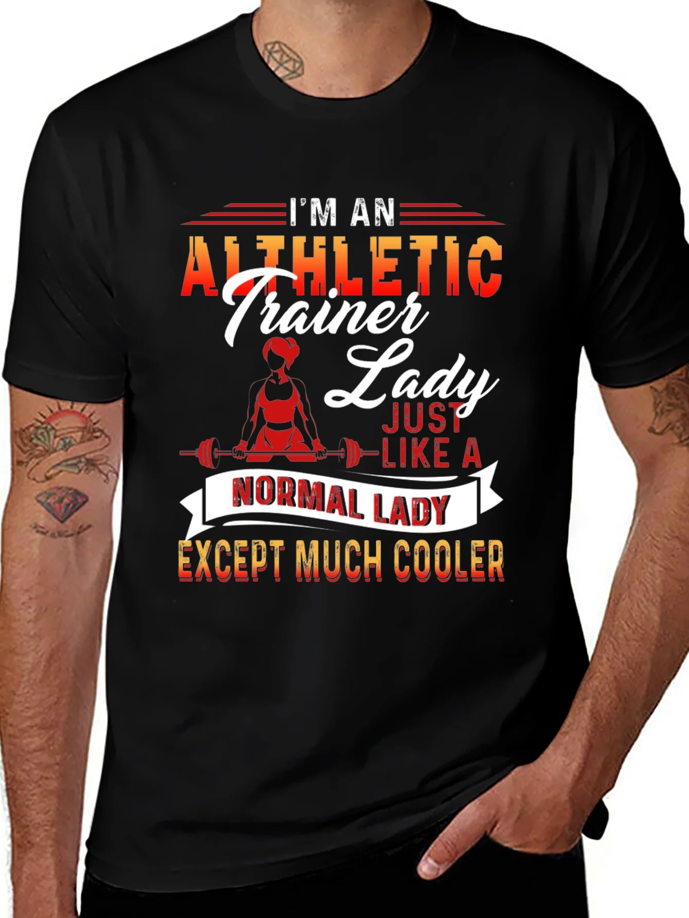 Athletic Trainer Lady T-Shirt - Cool and Unique Design