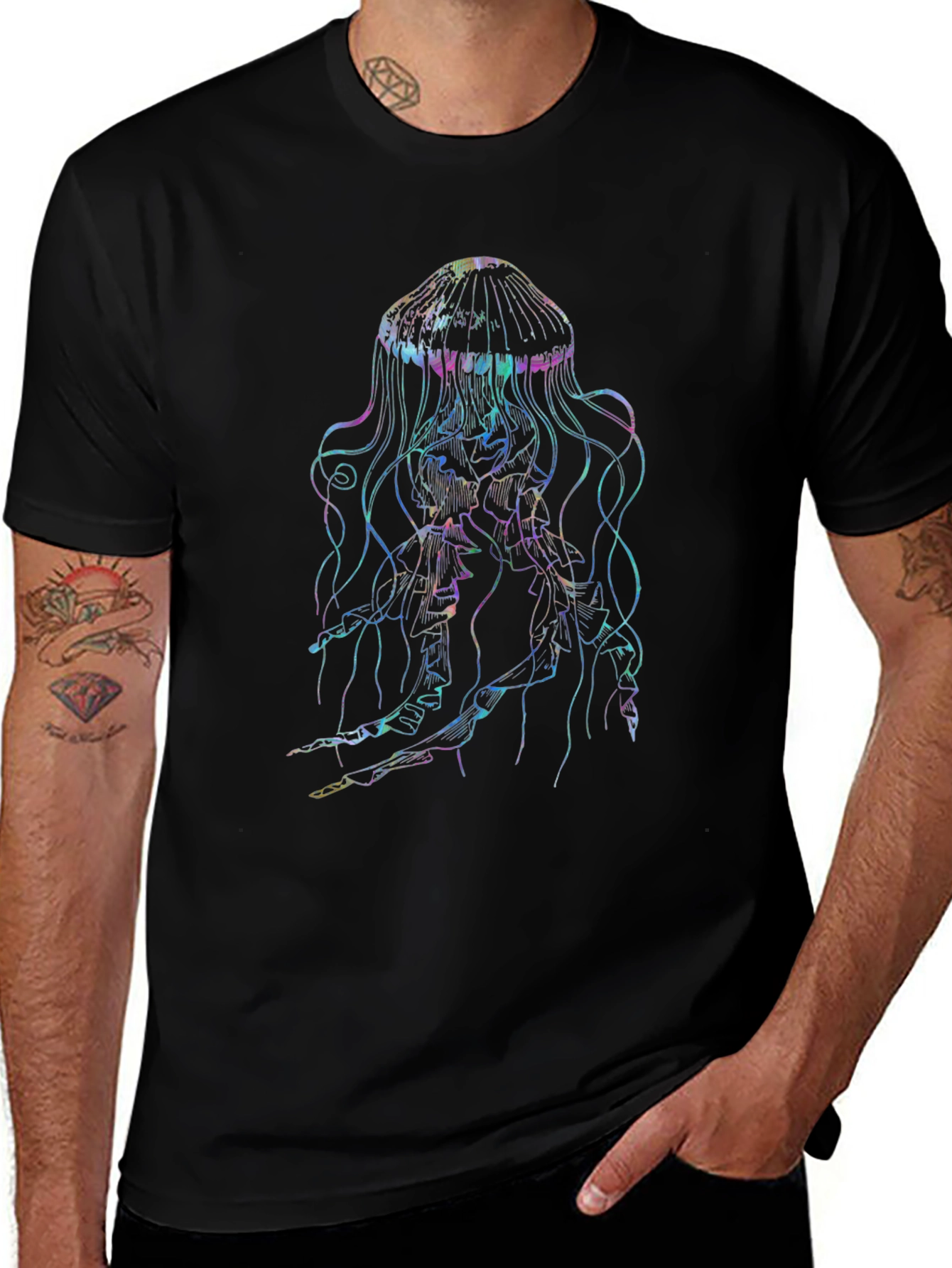 Jellyfish Graphic Black T-Shirt