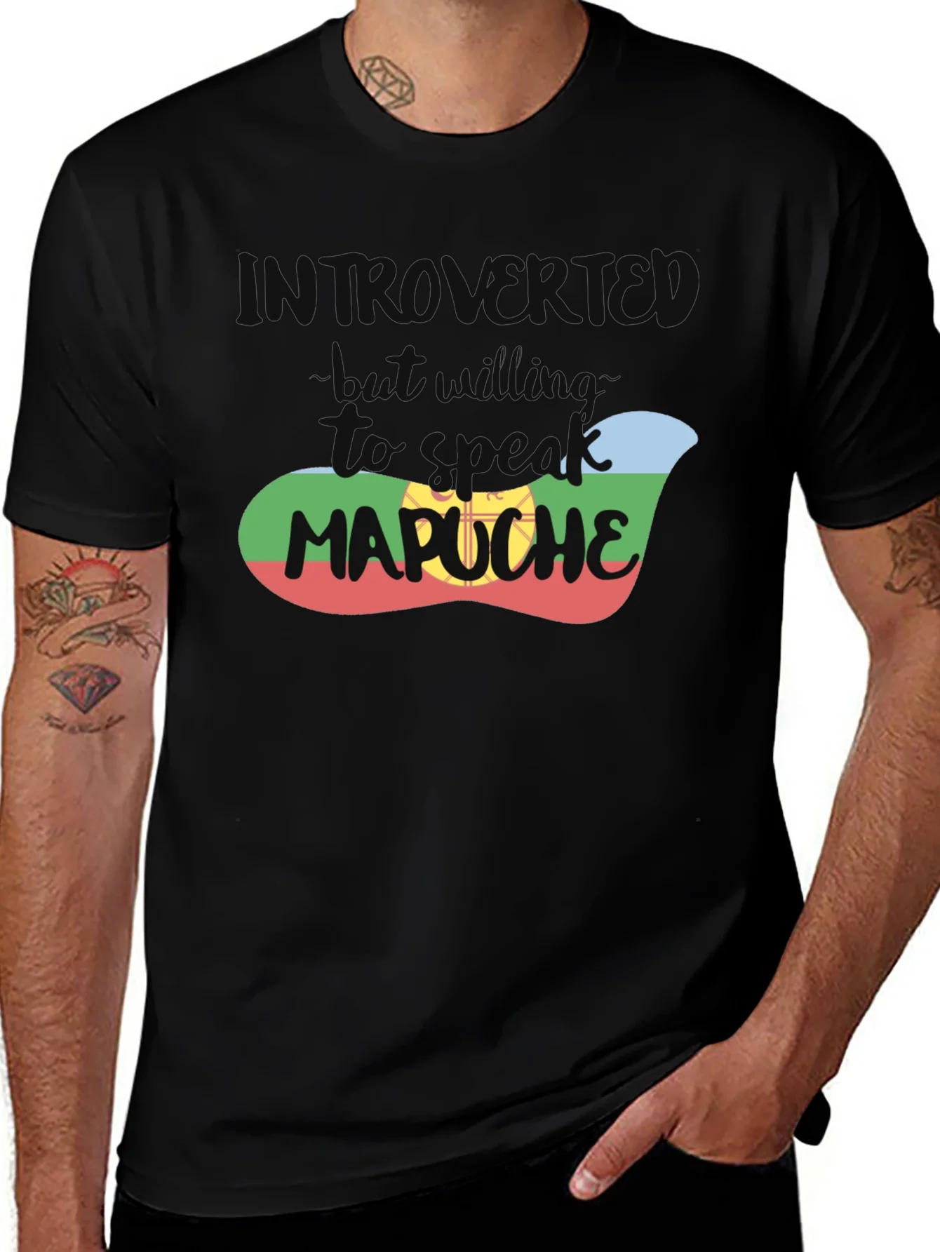 Introvert T-Shirt - But Will Talk Mapuche