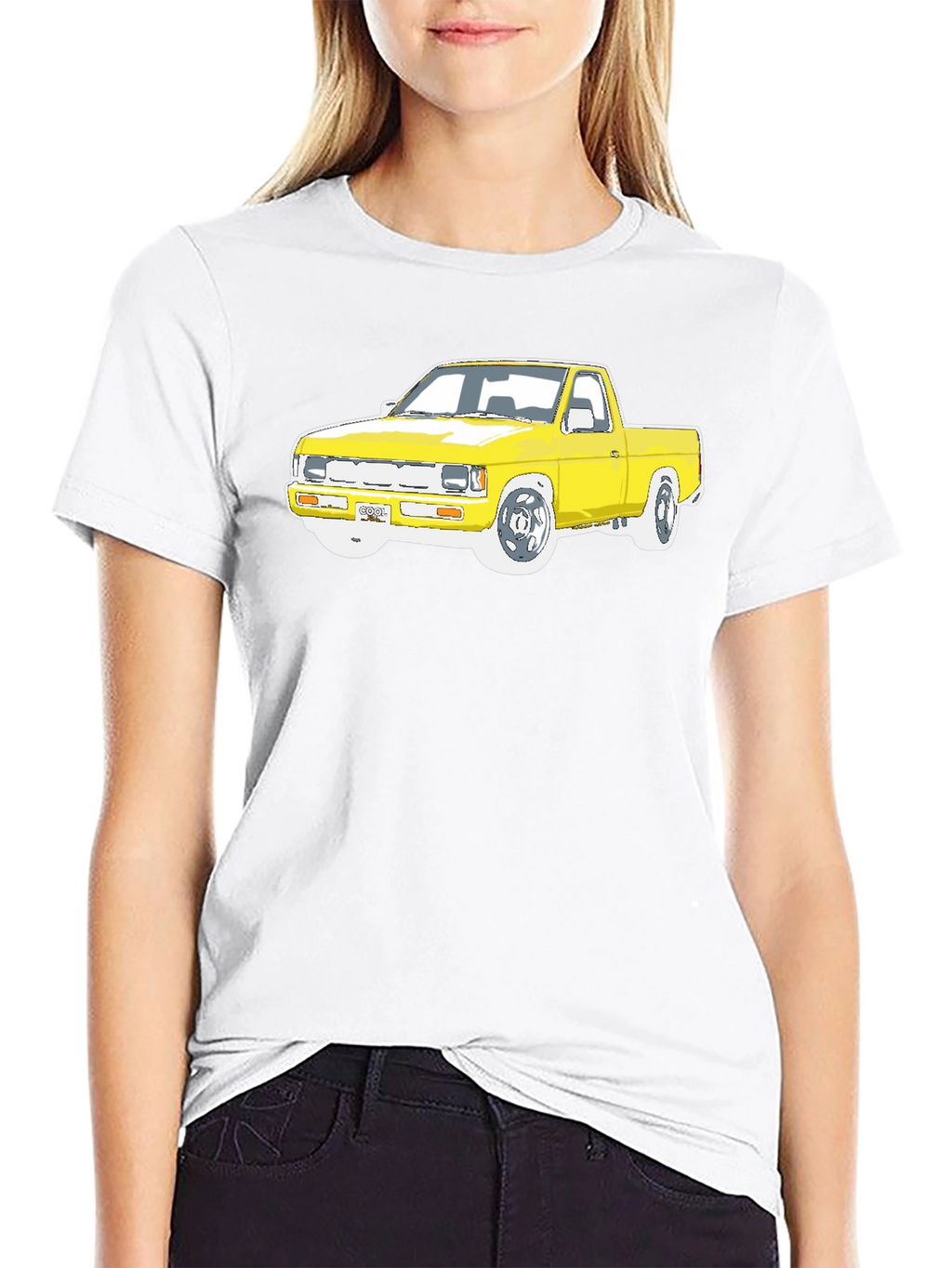 Yellow Truck Graphic Tee - Cool Car Lovers T-Shirt