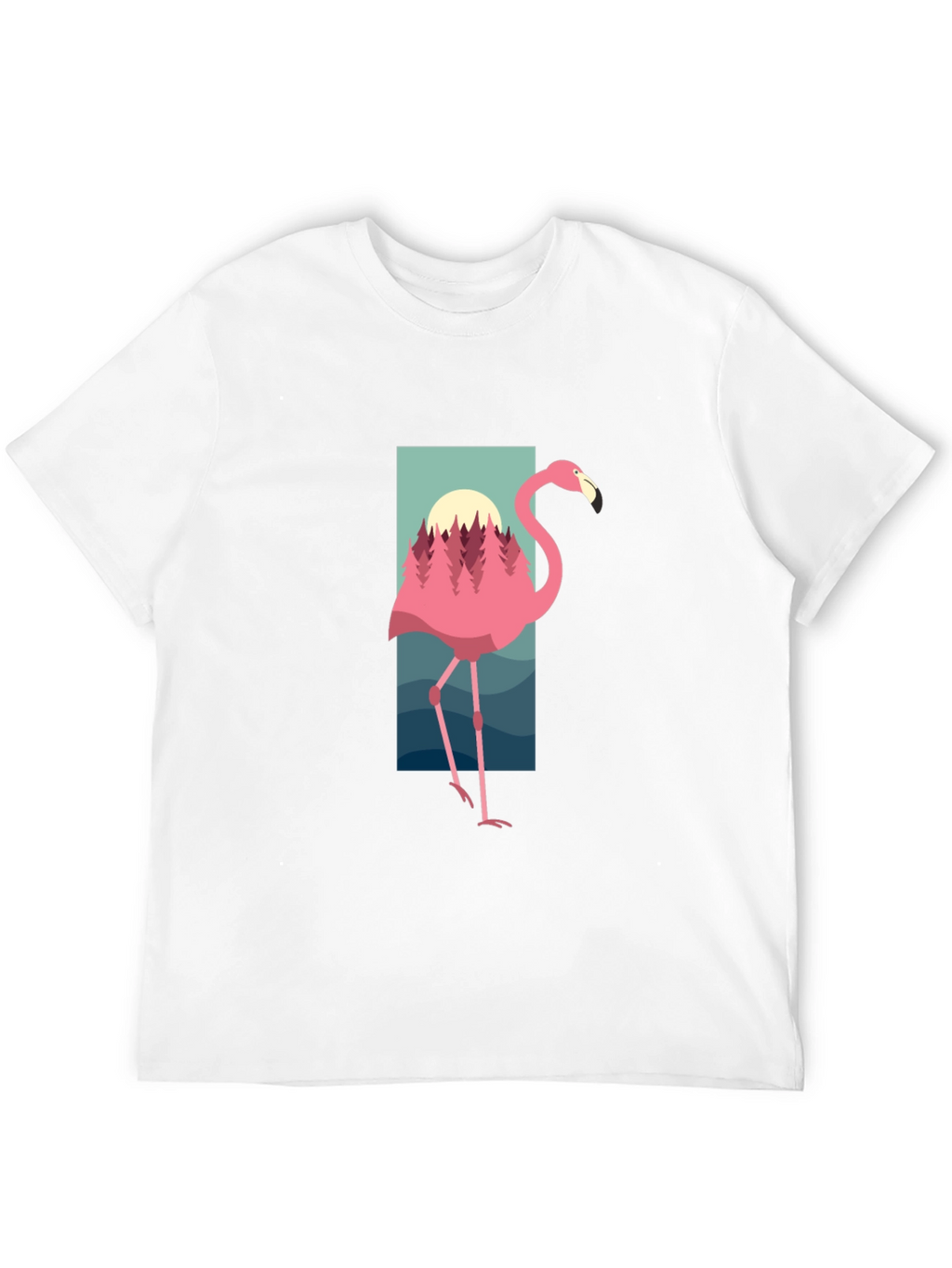Flamingo Graphic Tee - Nature Inspired Design