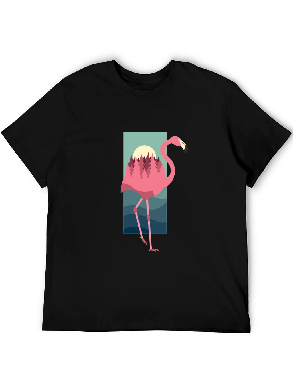Flamingo Graphic Tee - Nature Inspired Design