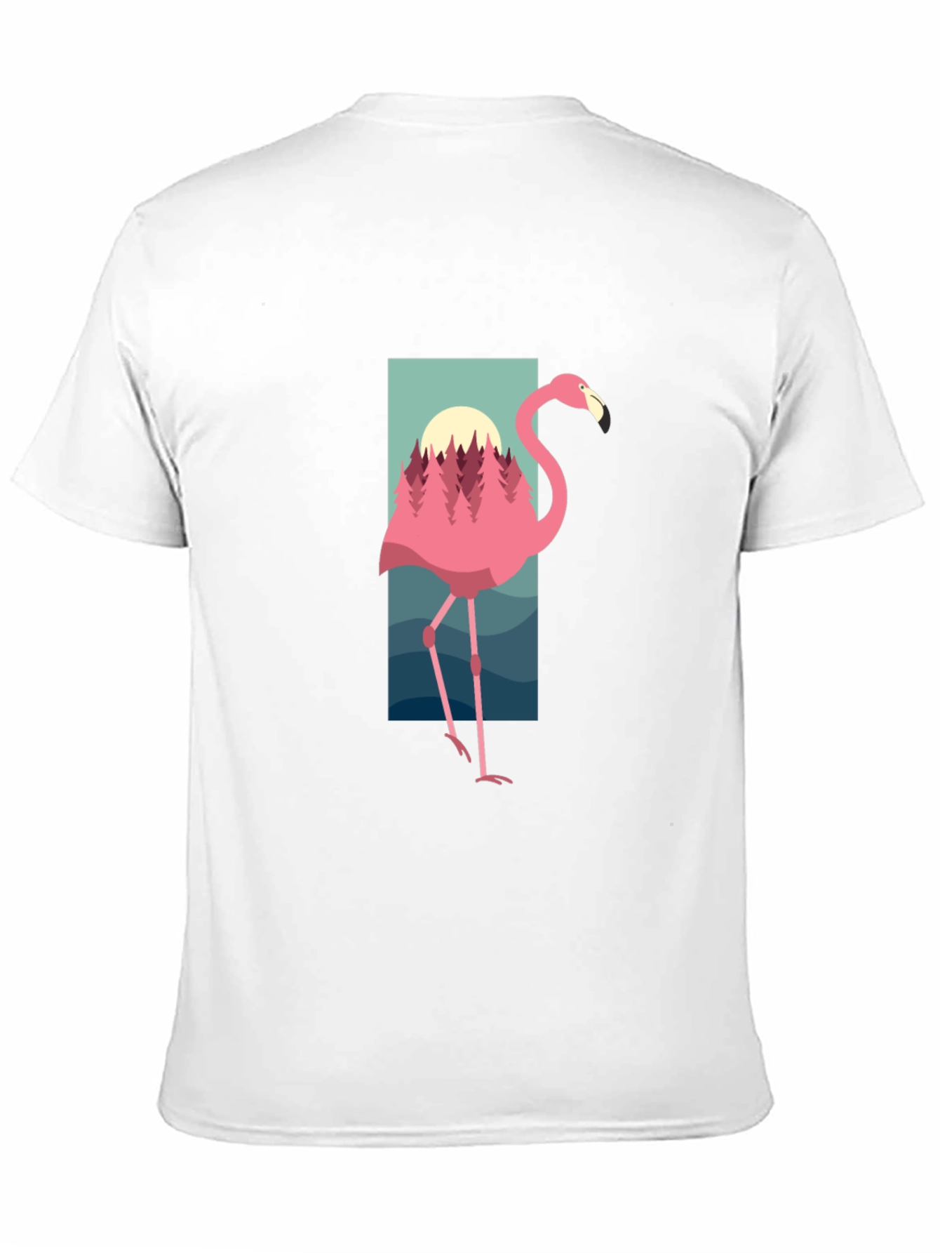 Flamingo Graphic Tee - Nature Inspired Design