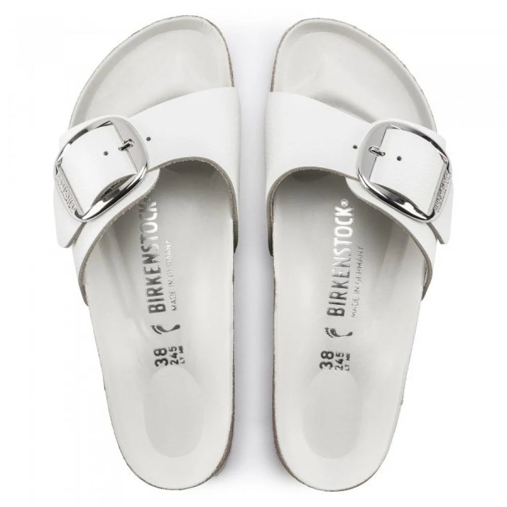 Birkenstock Women's Madrid Big Buckle Leather in White