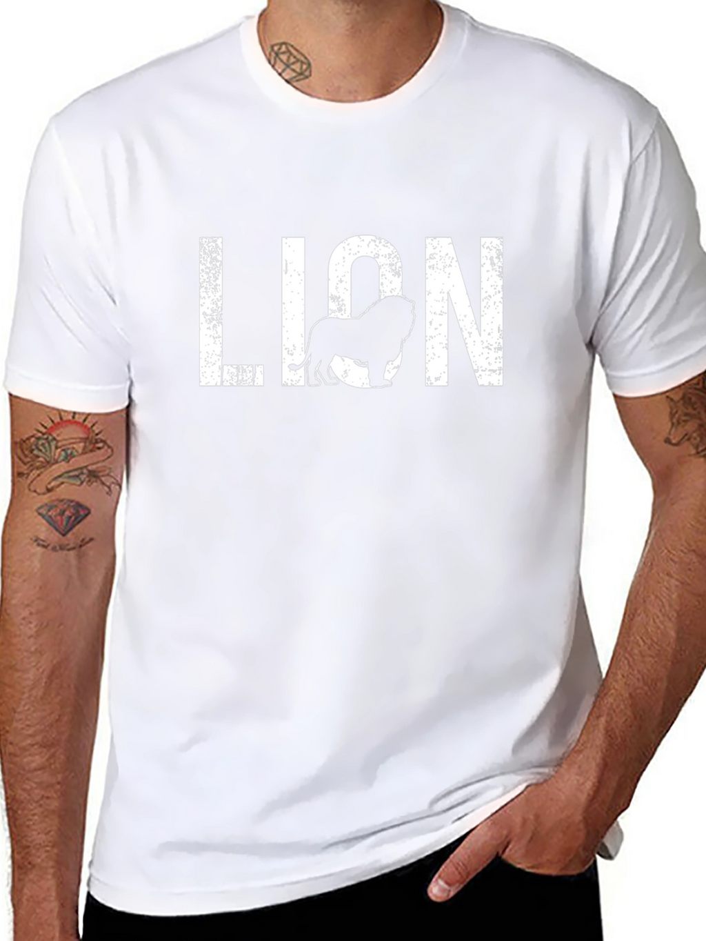 Lion Graphic Print T-Shirt