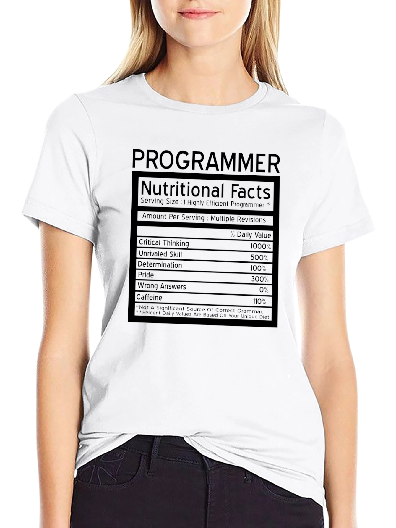Programmer Nutritional Facts T-Shirt