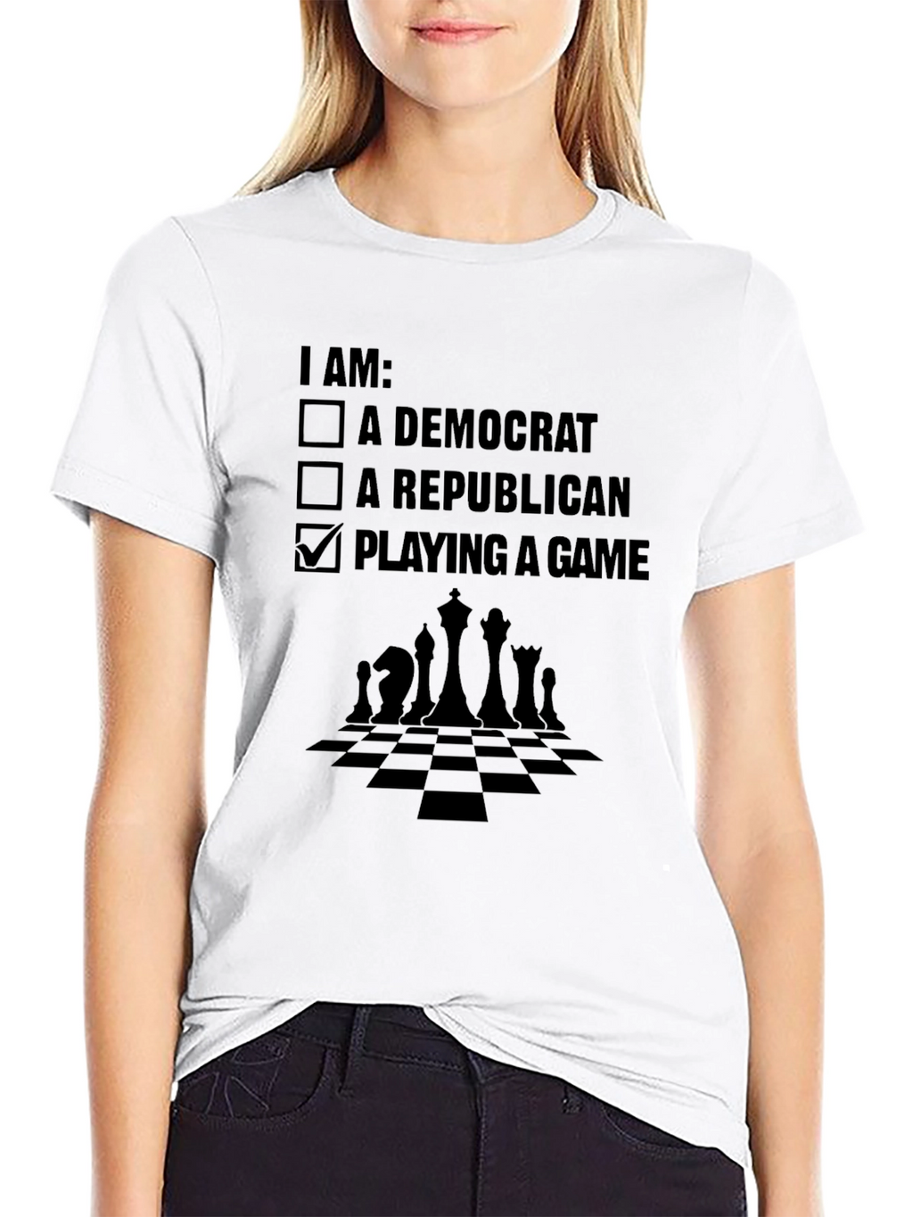 Political Humor T-Shirt: Chess Game