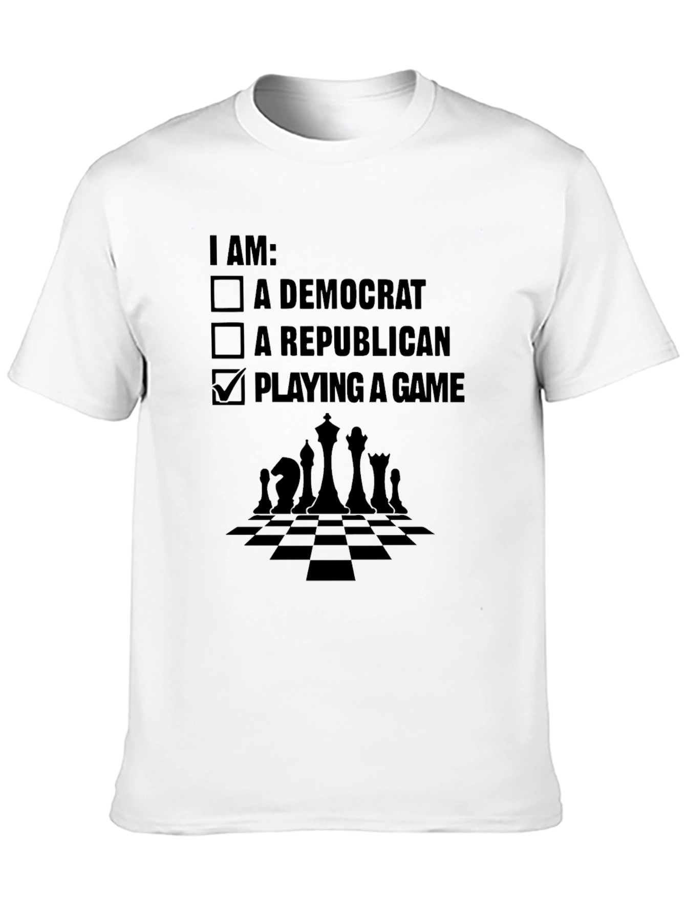 Political Humor T-Shirt: Chess Game