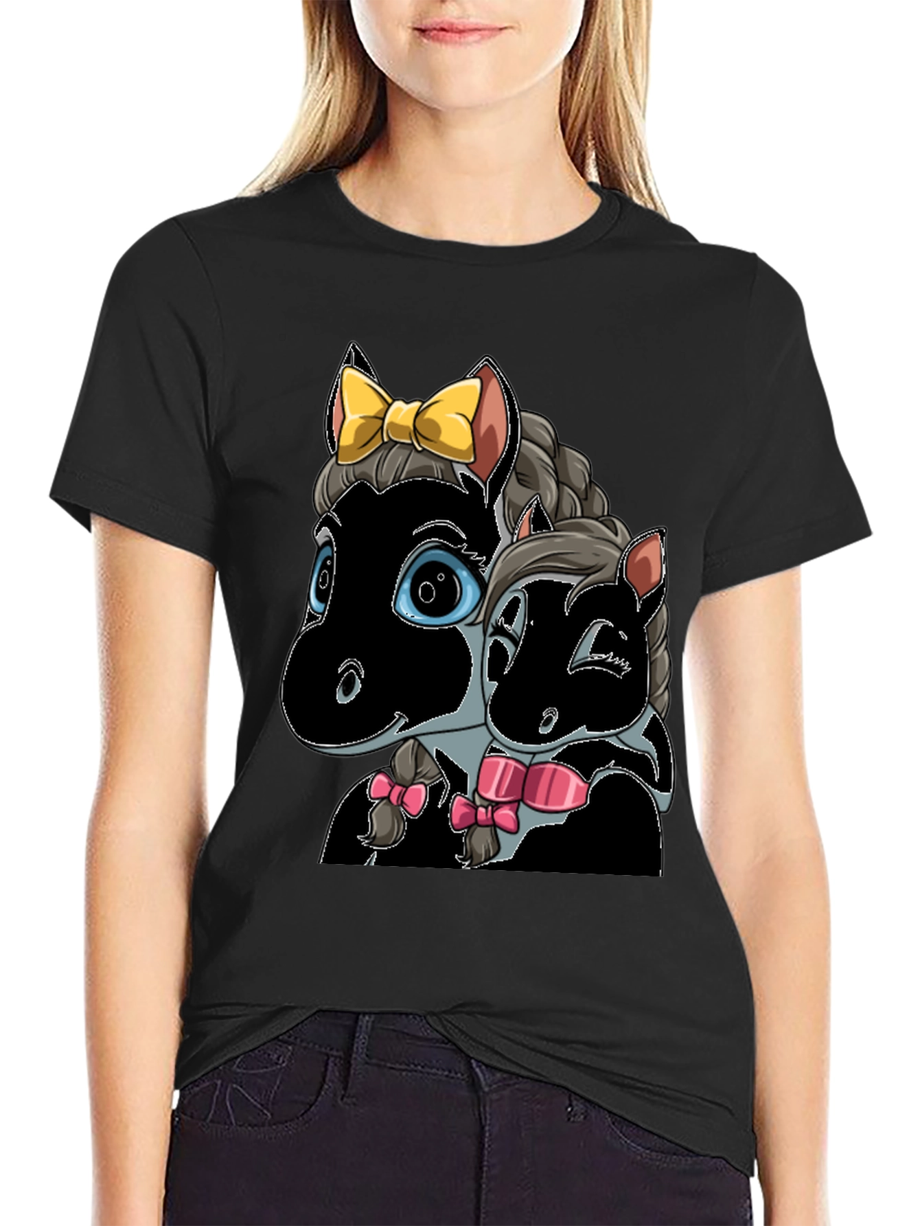 Cartoon Horse T-Shirt: Cute Animal Graphic Tee