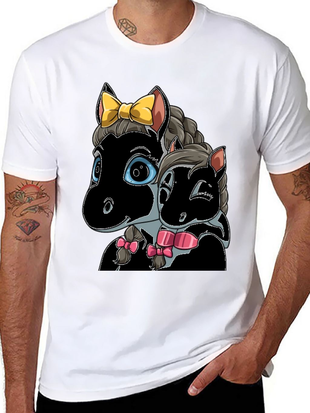 Cartoon Horse T-Shirt: Cute Animal Graphic Tee