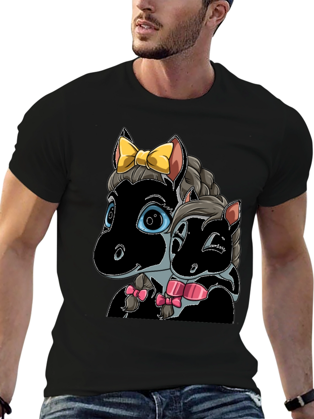 Cartoon Horse T-Shirt: Cute Animal Graphic Tee