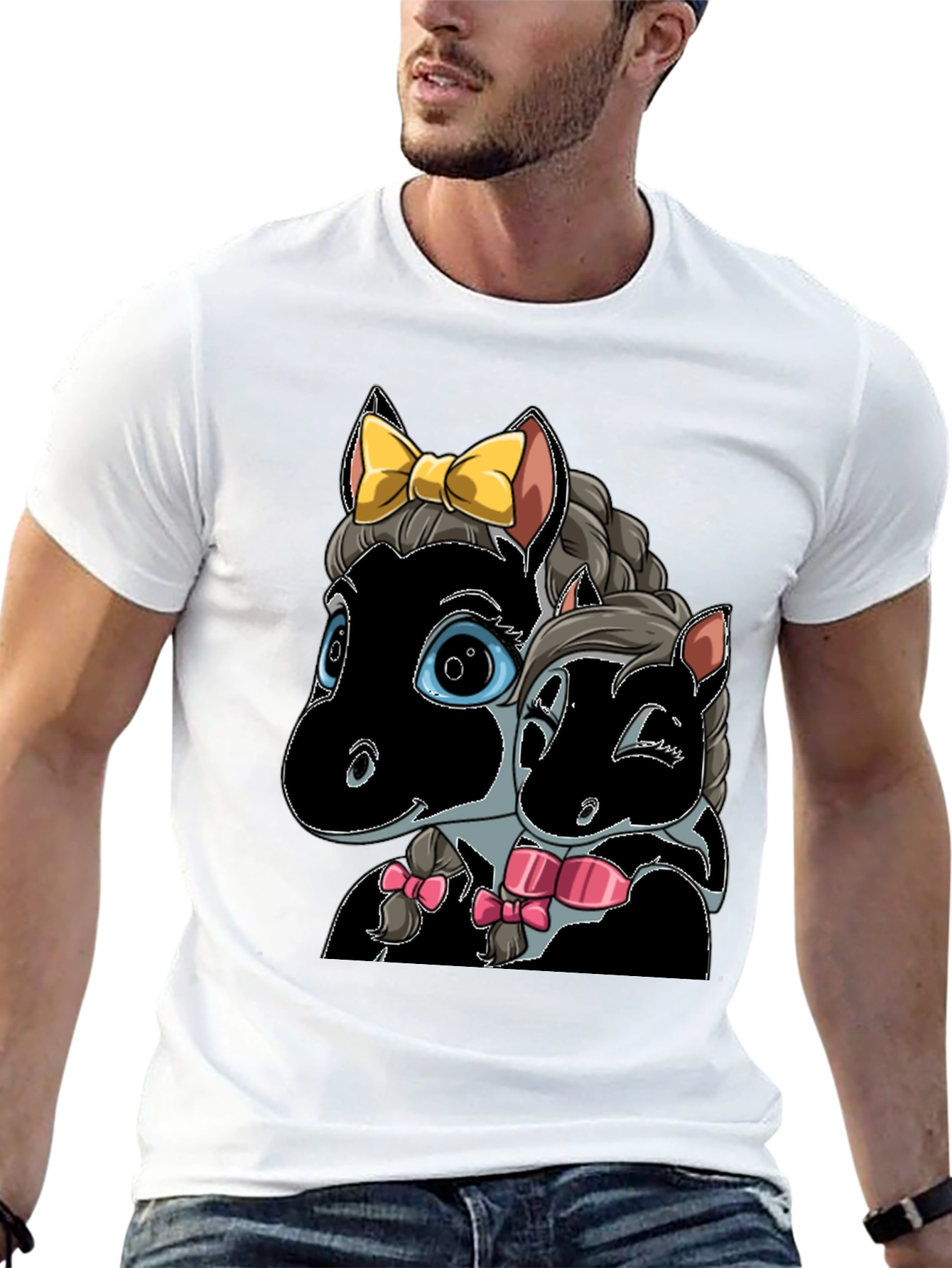 Cartoon Horse T-Shirt: Cute Animal Graphic Tee