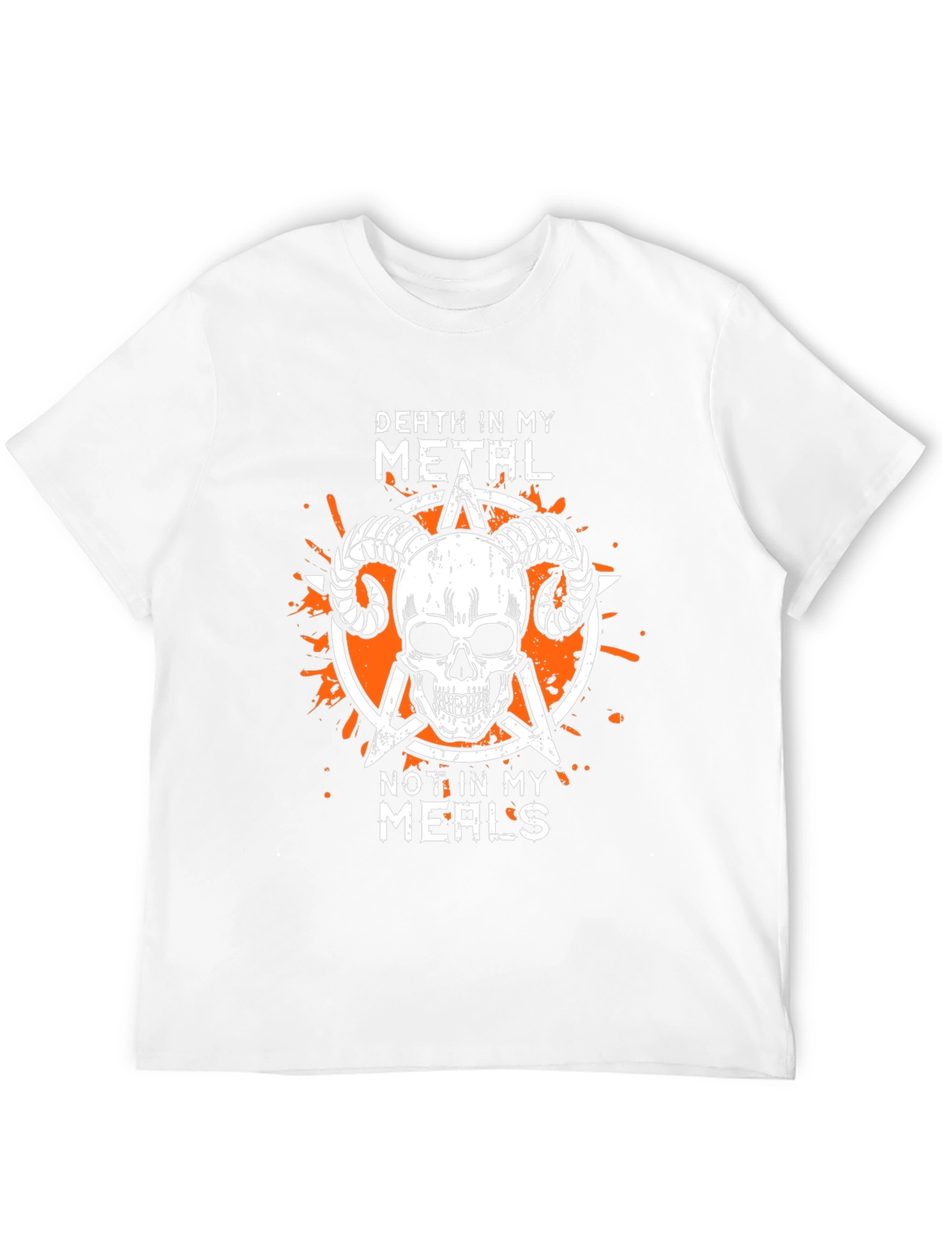 Death Metal Skull Graphic T-Shirt