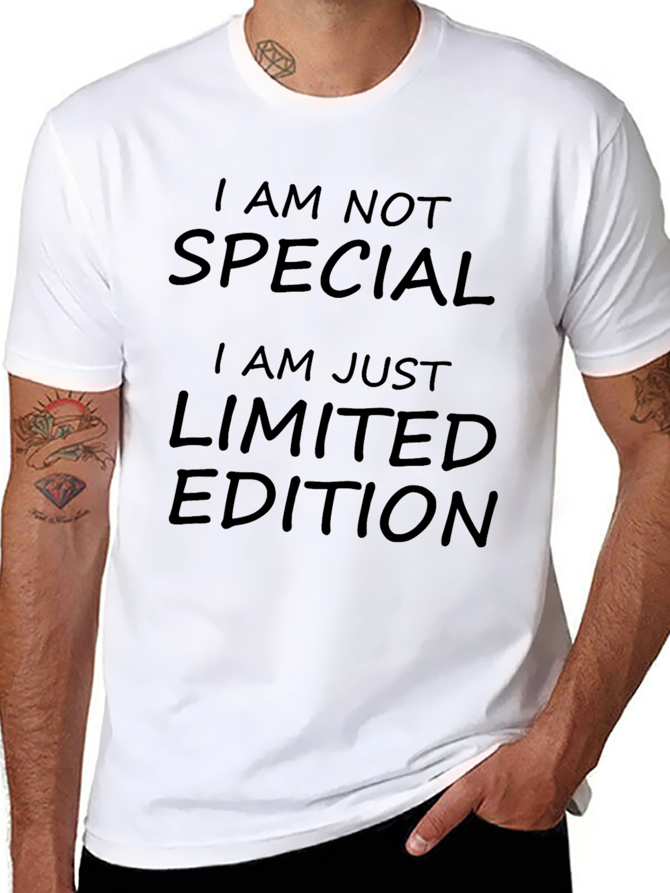 Limited Edition Graphic Tee - Black Crew Neck