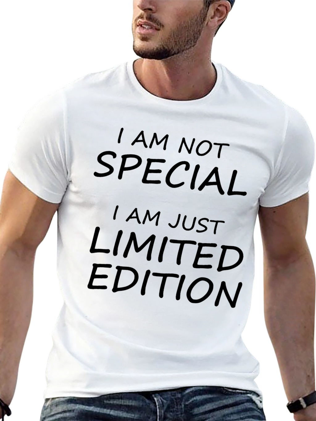 Limited Edition Graphic Tee - Black Crew Neck