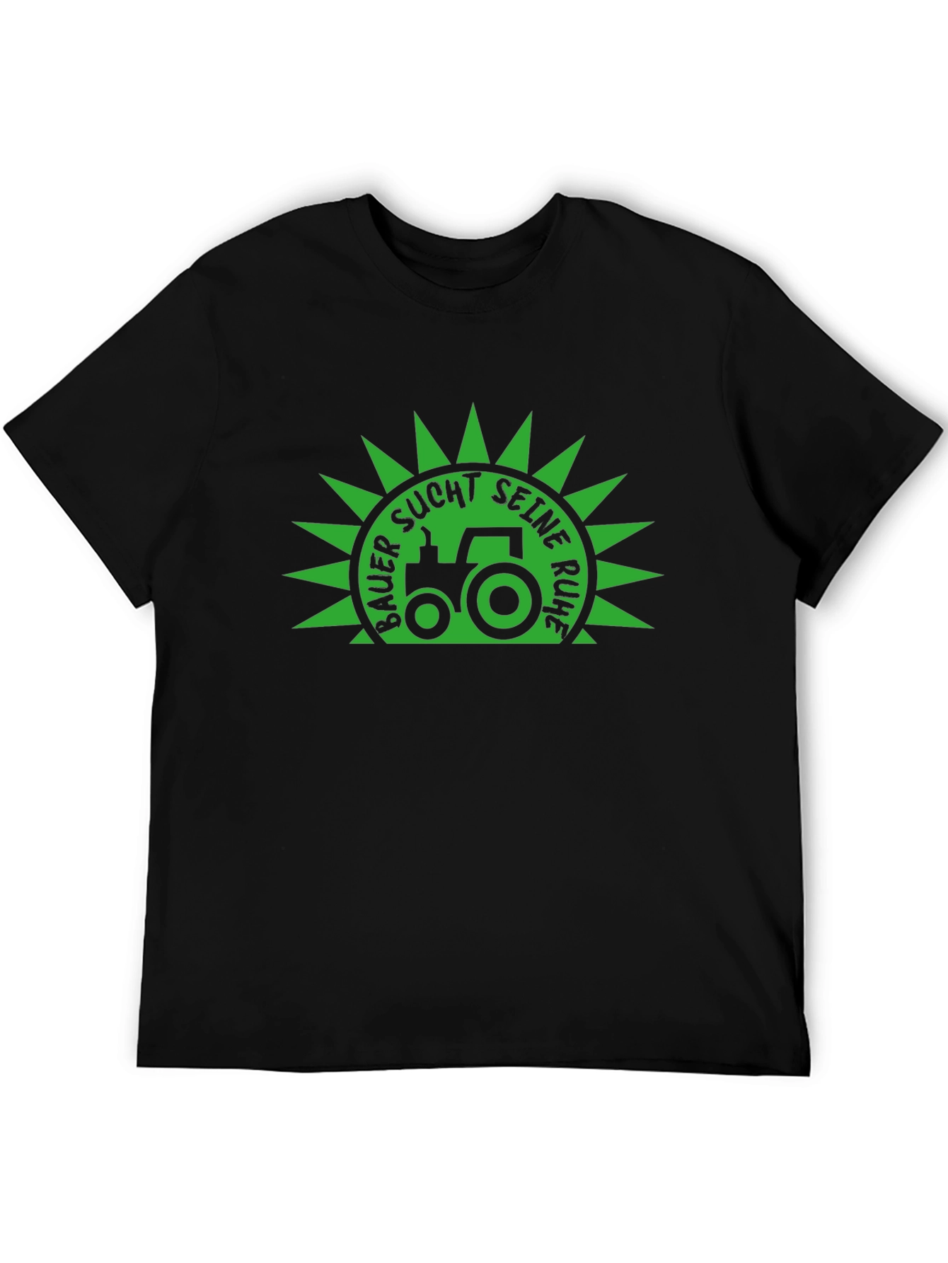 Farmer Seeks Peace Black T-Shirt