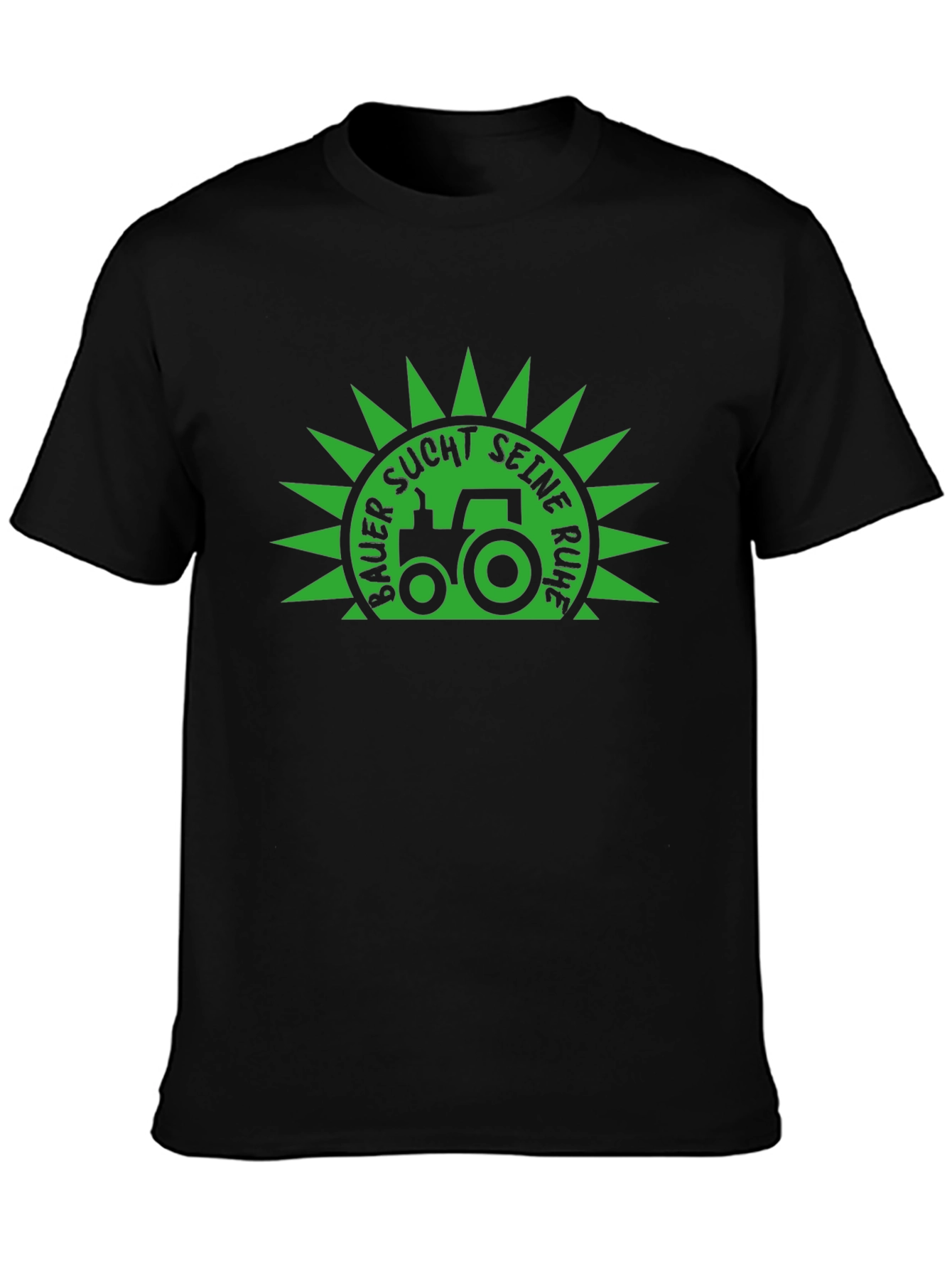 Farmer Seeks Peace Black T-Shirt
