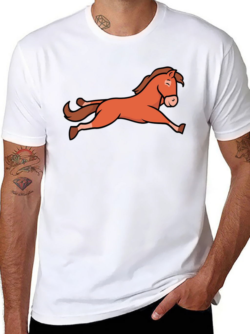 Horse Graphic Black T-Shirt