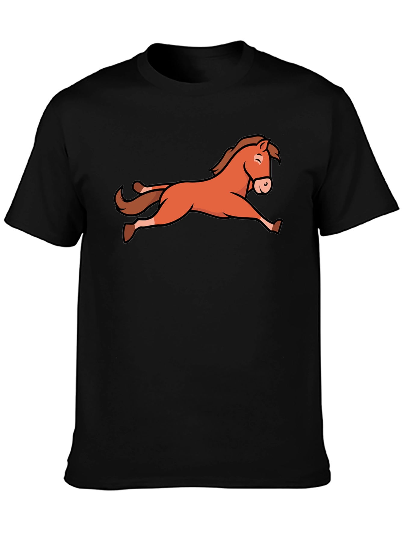 Horse Graphic Black T-Shirt