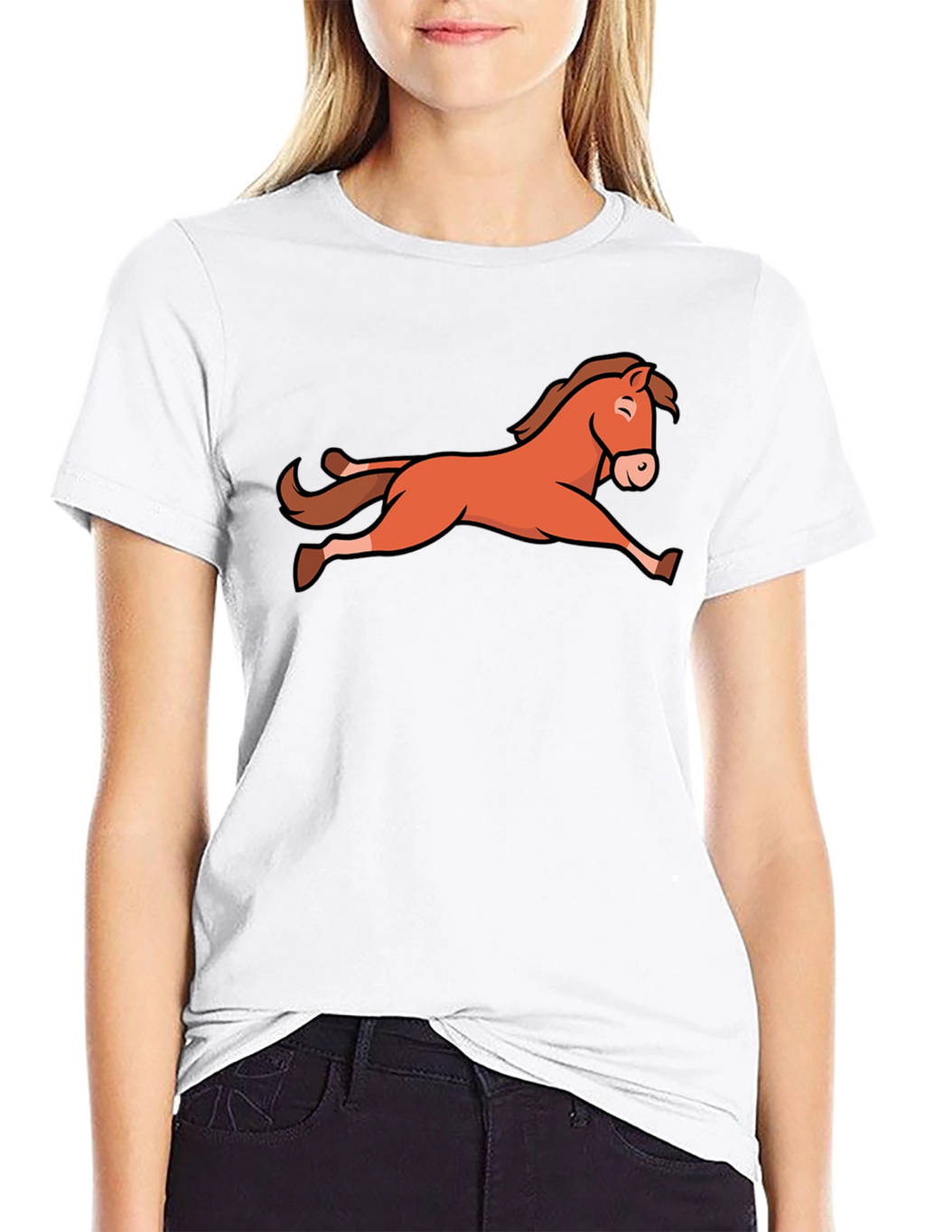 Horse Graphic Black T-Shirt