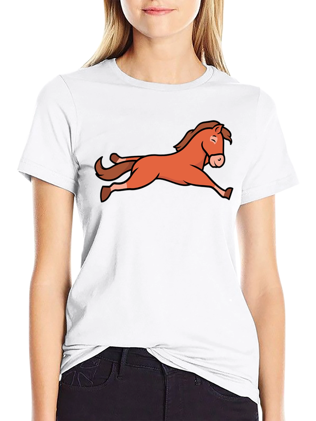 Horse Graphic Black T-Shirt