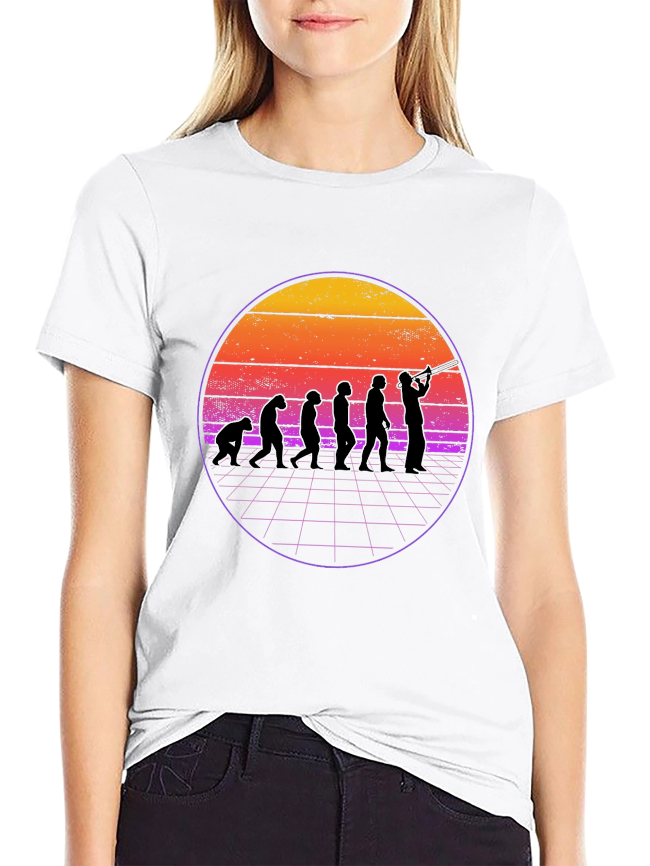 Evolution Musician Graphic Tee - Black