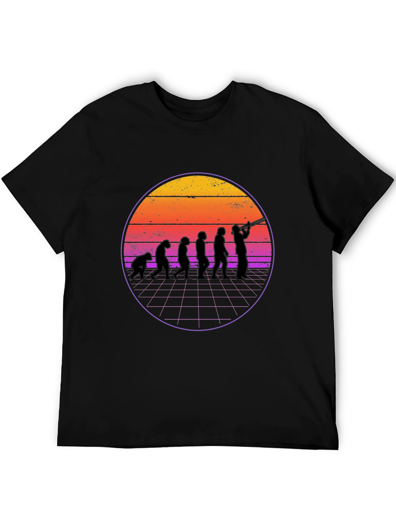 Evolution Musician Graphic Tee - Black