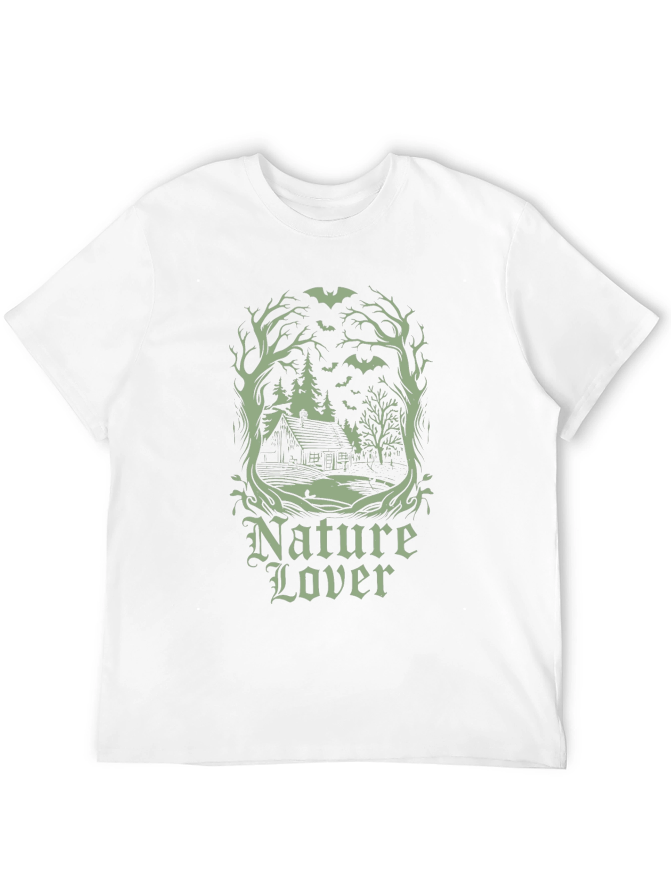 Nature Lover Graphic T-Shirt - Black