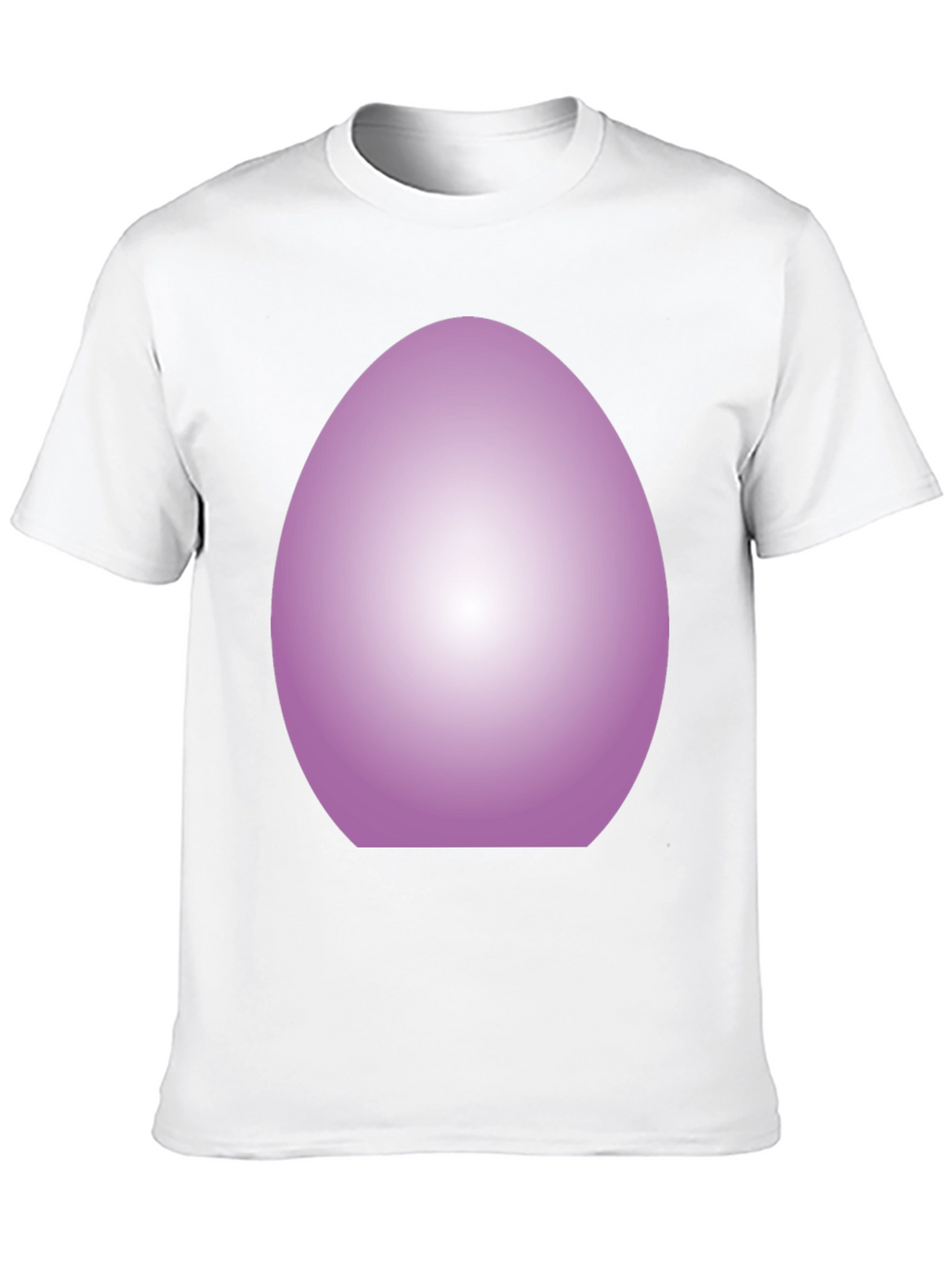 Gradient Egg Graphic Tee - Black Casual Shirt