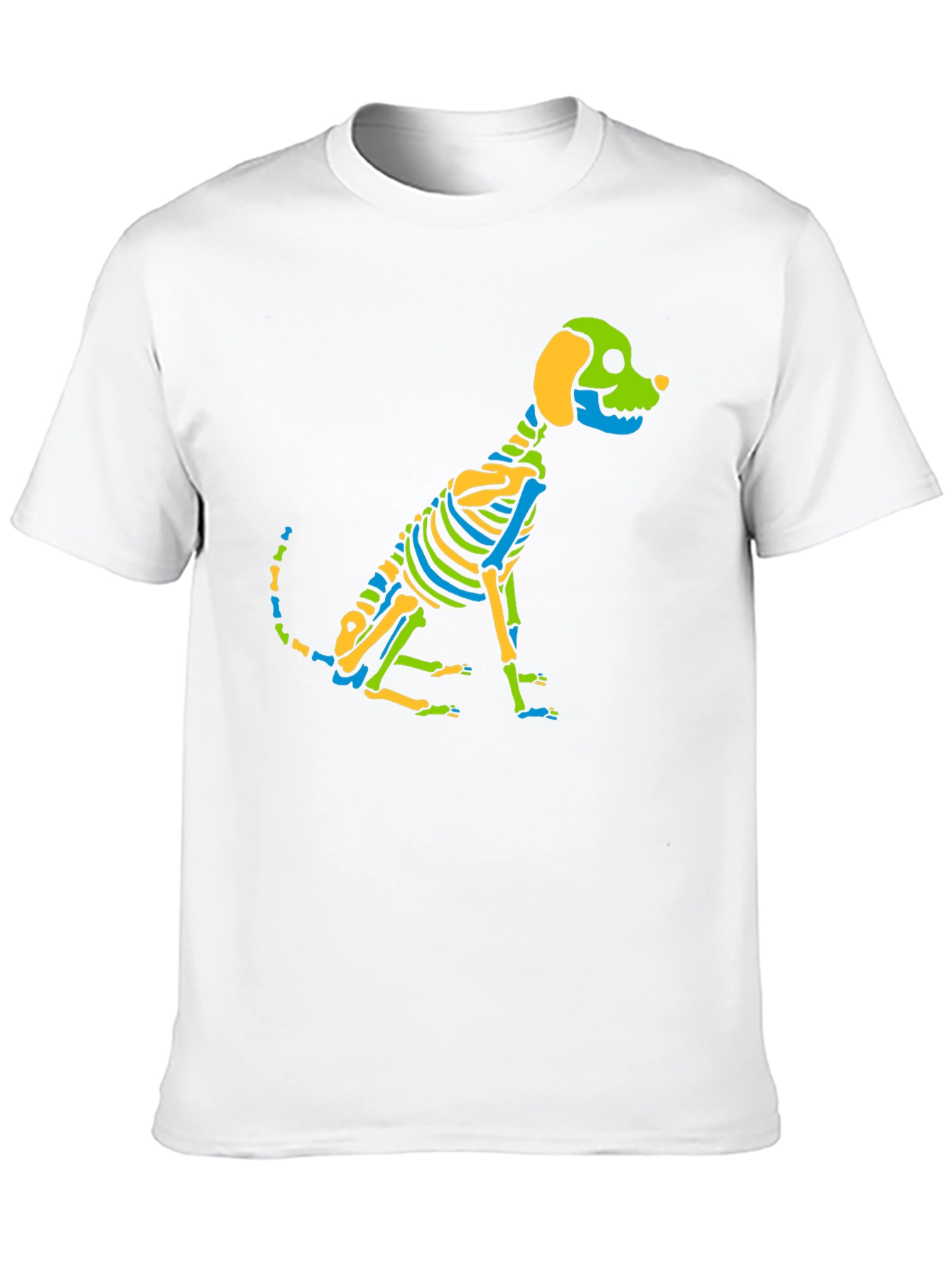 Skeleton Dog Graphic Tee - Black