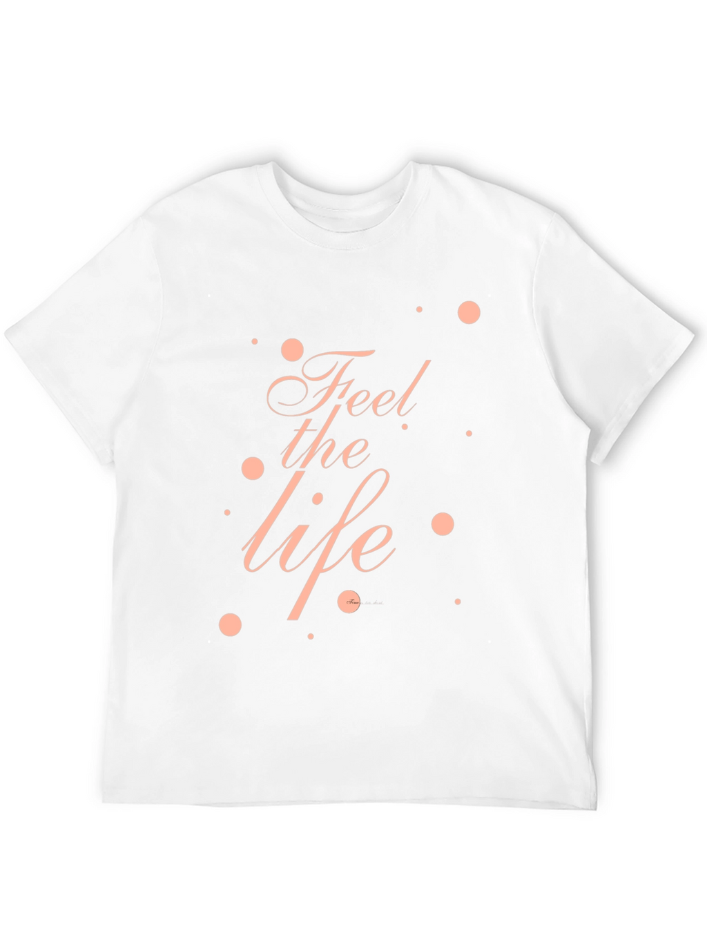 Feel the Life Graphic Tee - Black Casual T-Shirt