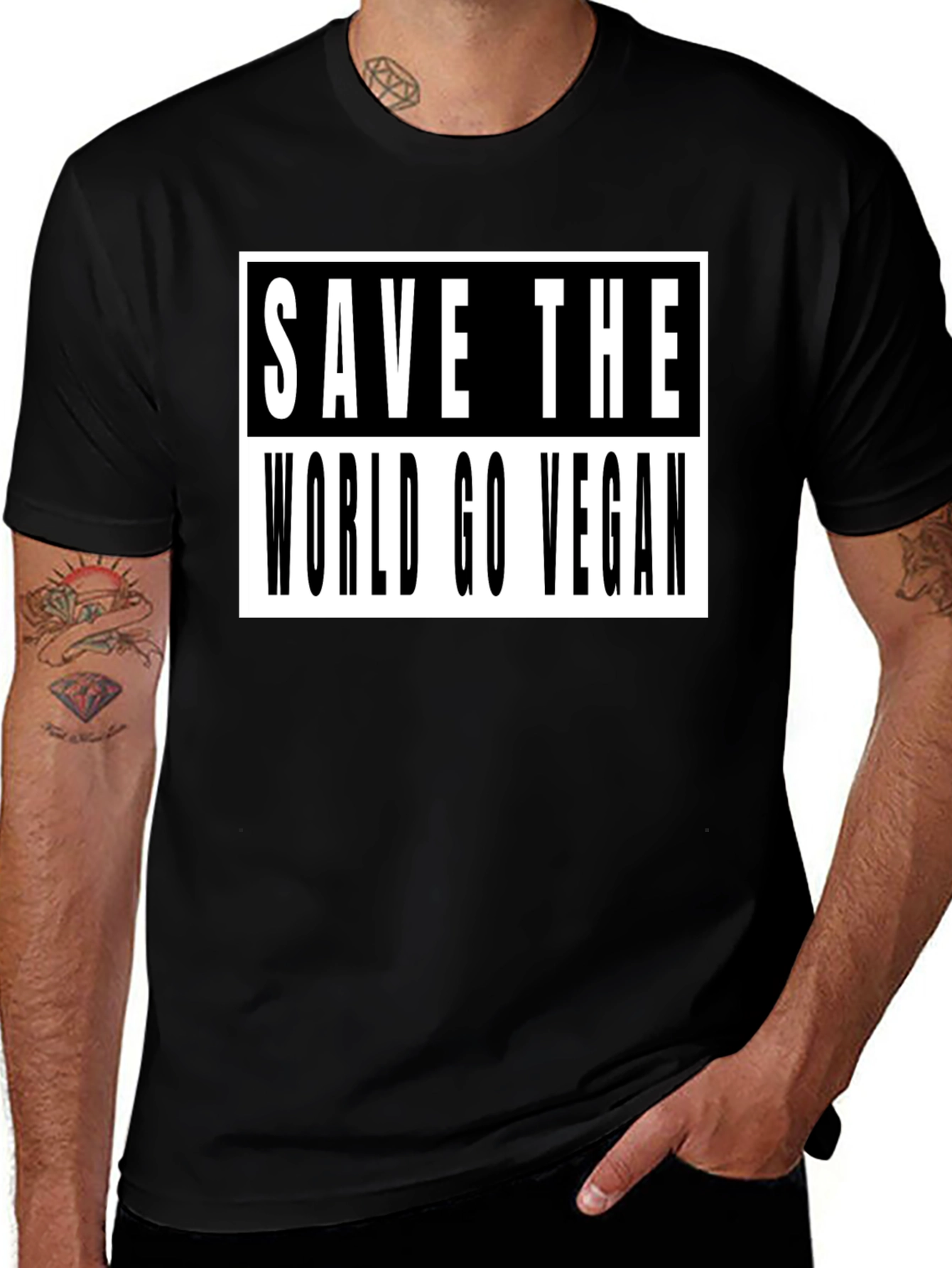 Save The World Go Vegan T-Shirt
