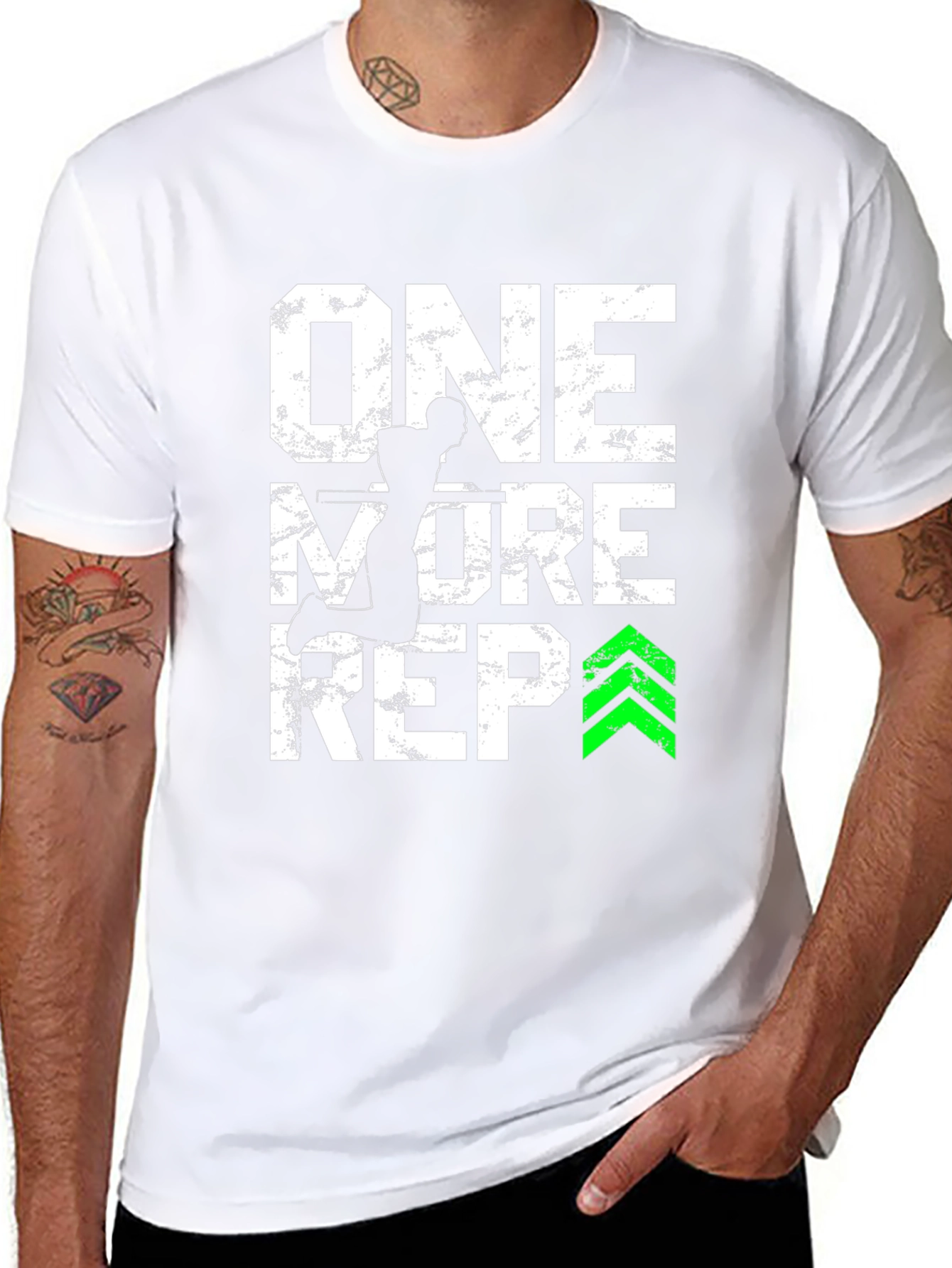 One More Rep Gym T-Shirt Fitness Motivation Tee