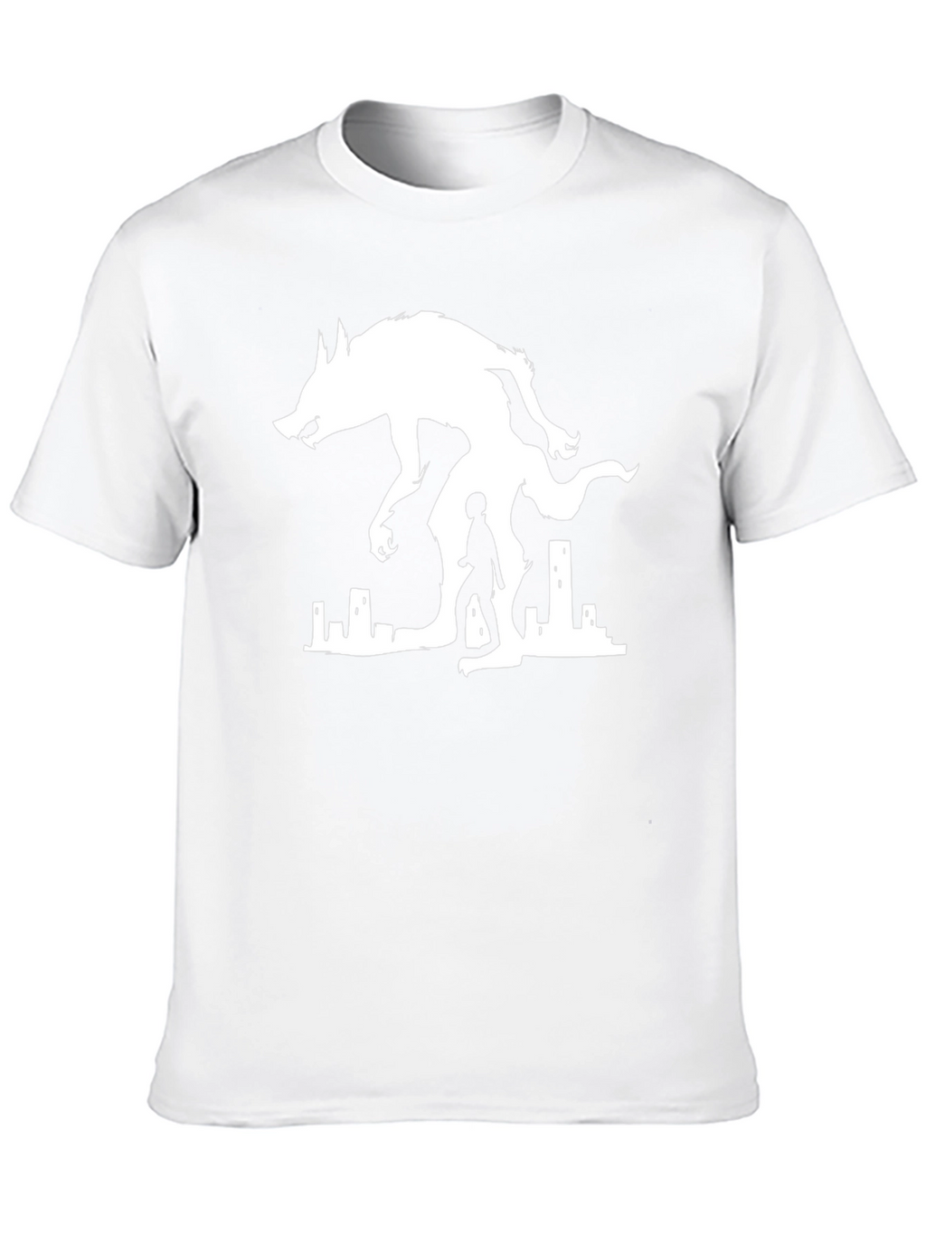 Werewolf Silhouette Graphic T-Shirt - Unique Design