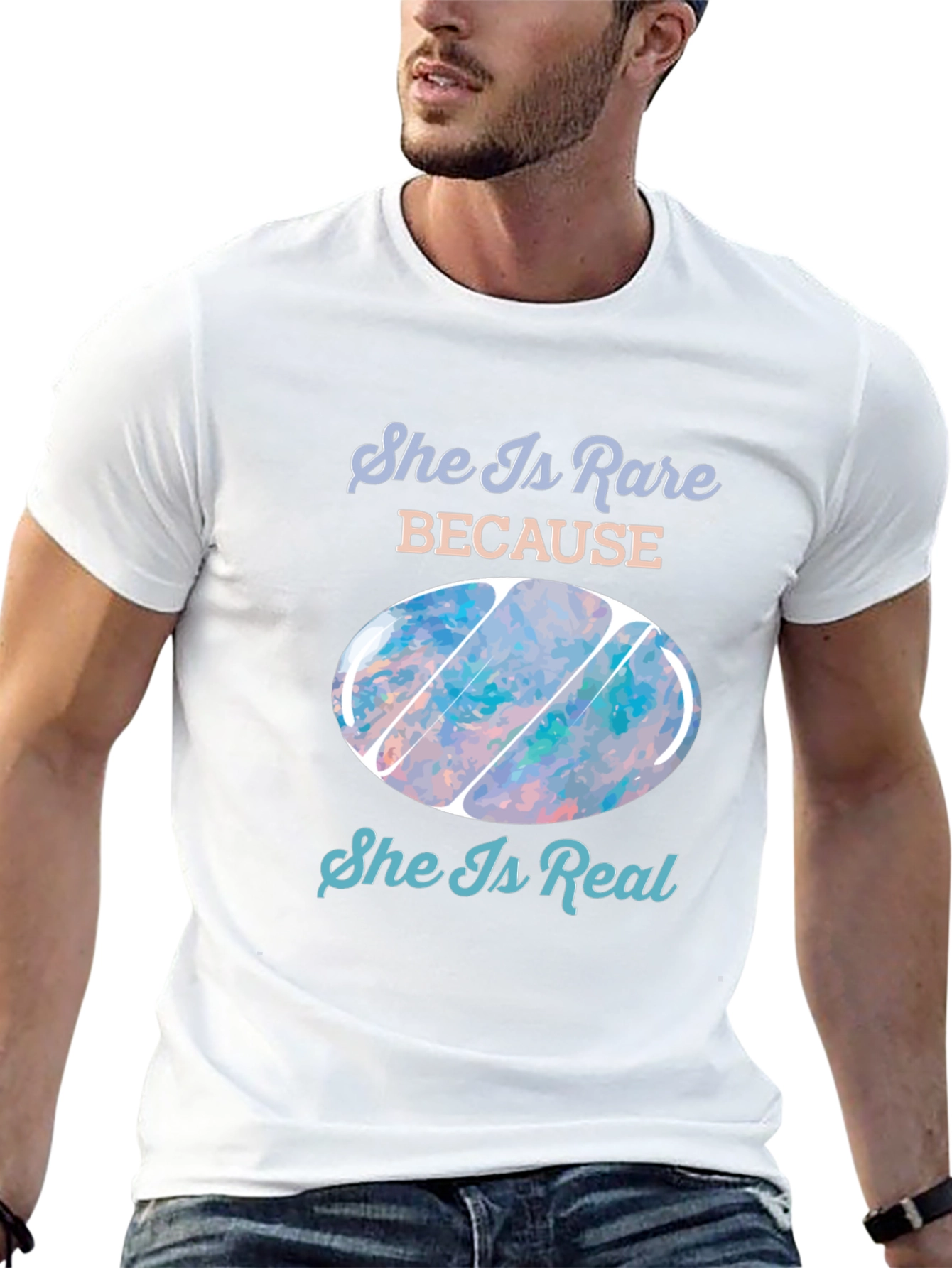 Rare and Real Gemstone Design T-Shirt
