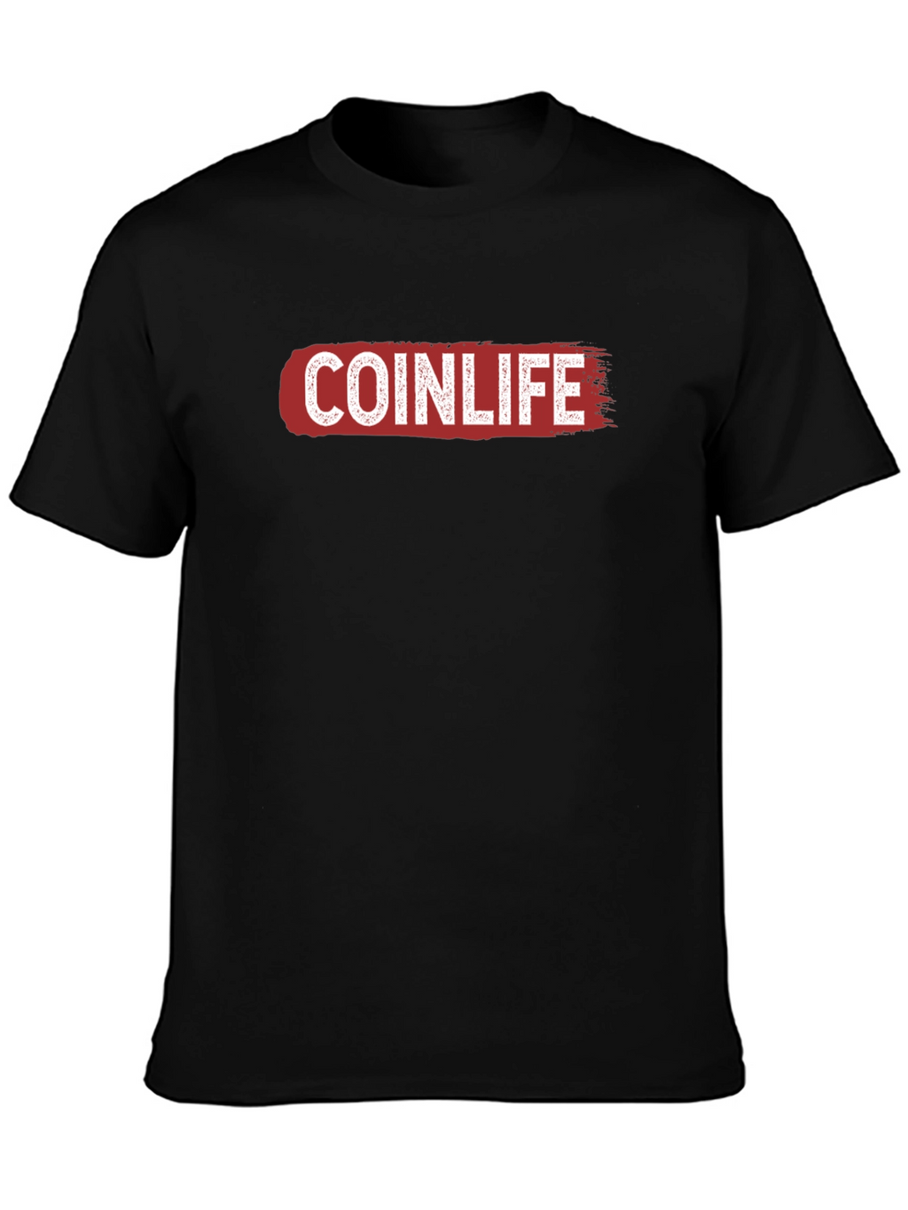 Coinlife Graphic T-Shirt - Black Crew Neck