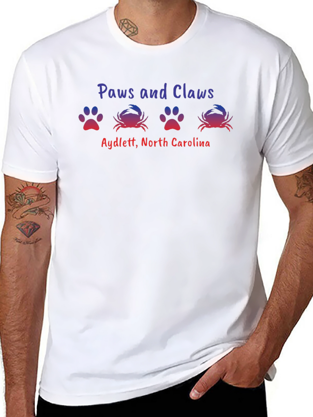 Paws and Claws T-Shirt - Aydlett North Carolina