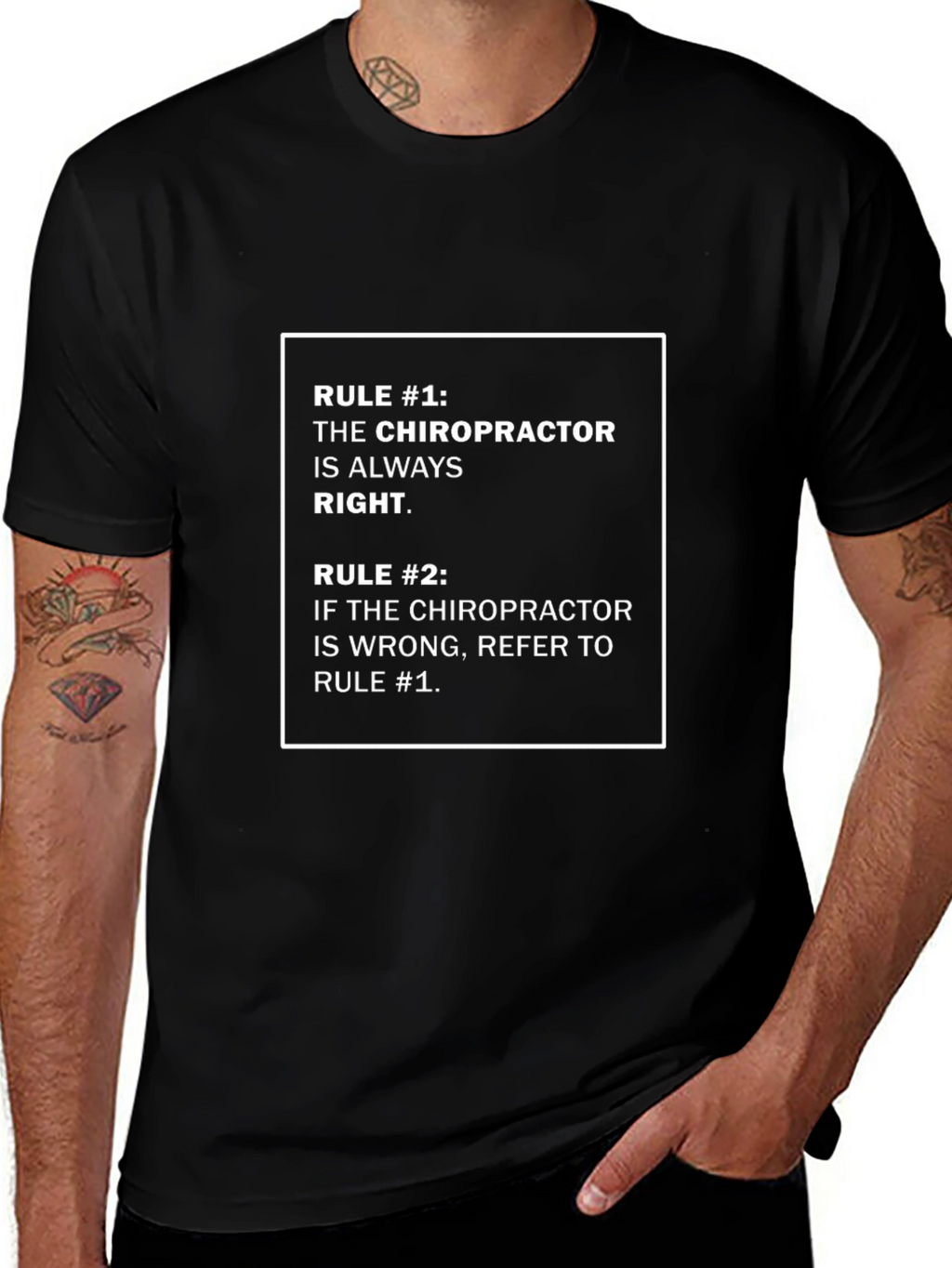 Chiropractor Rule T-Shirt - Funny Doctor Gift