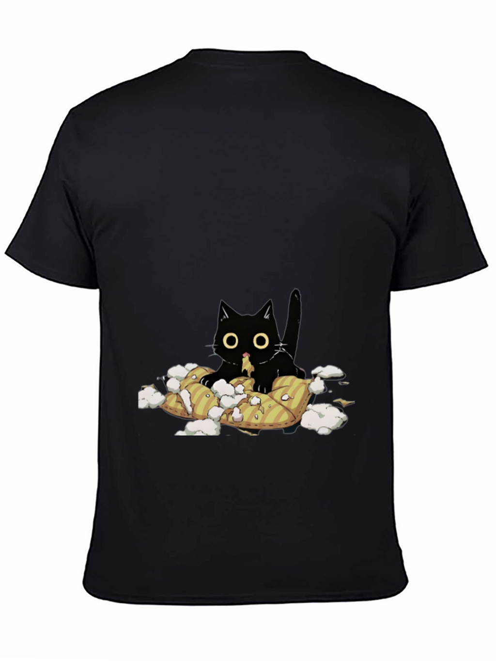 Black Cat Pillow Fight T-Shirt