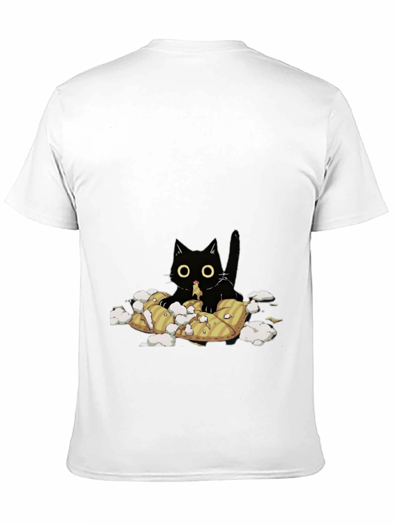Black Cat Pillow Fight T-Shirt