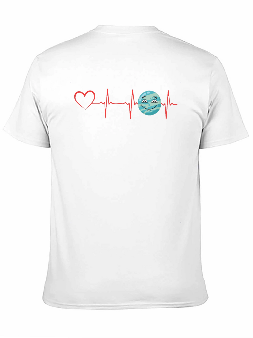 Heartbeat Love Planet Graphic T-Shirt