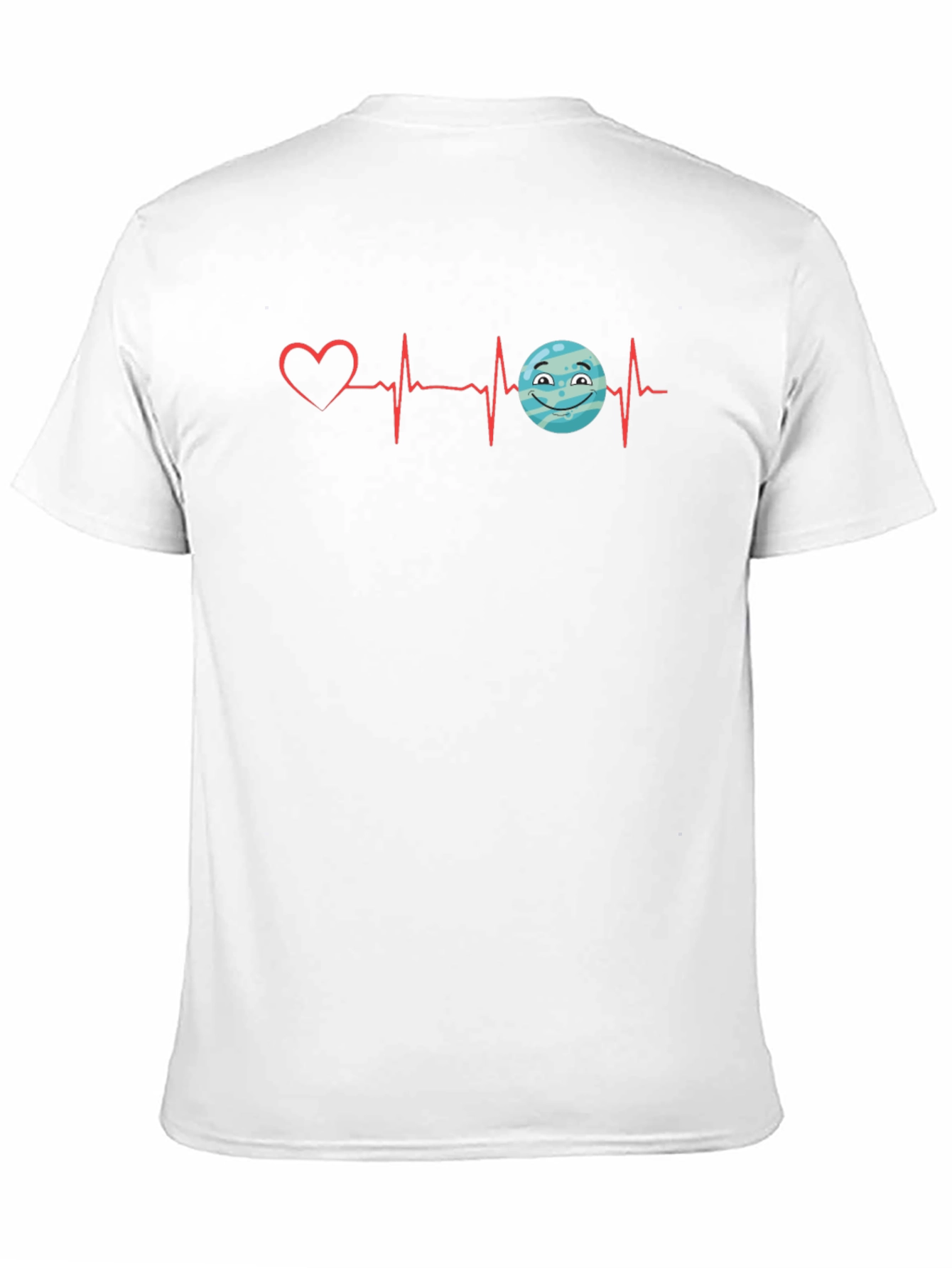 Heartbeat Love Planet Graphic T-Shirt